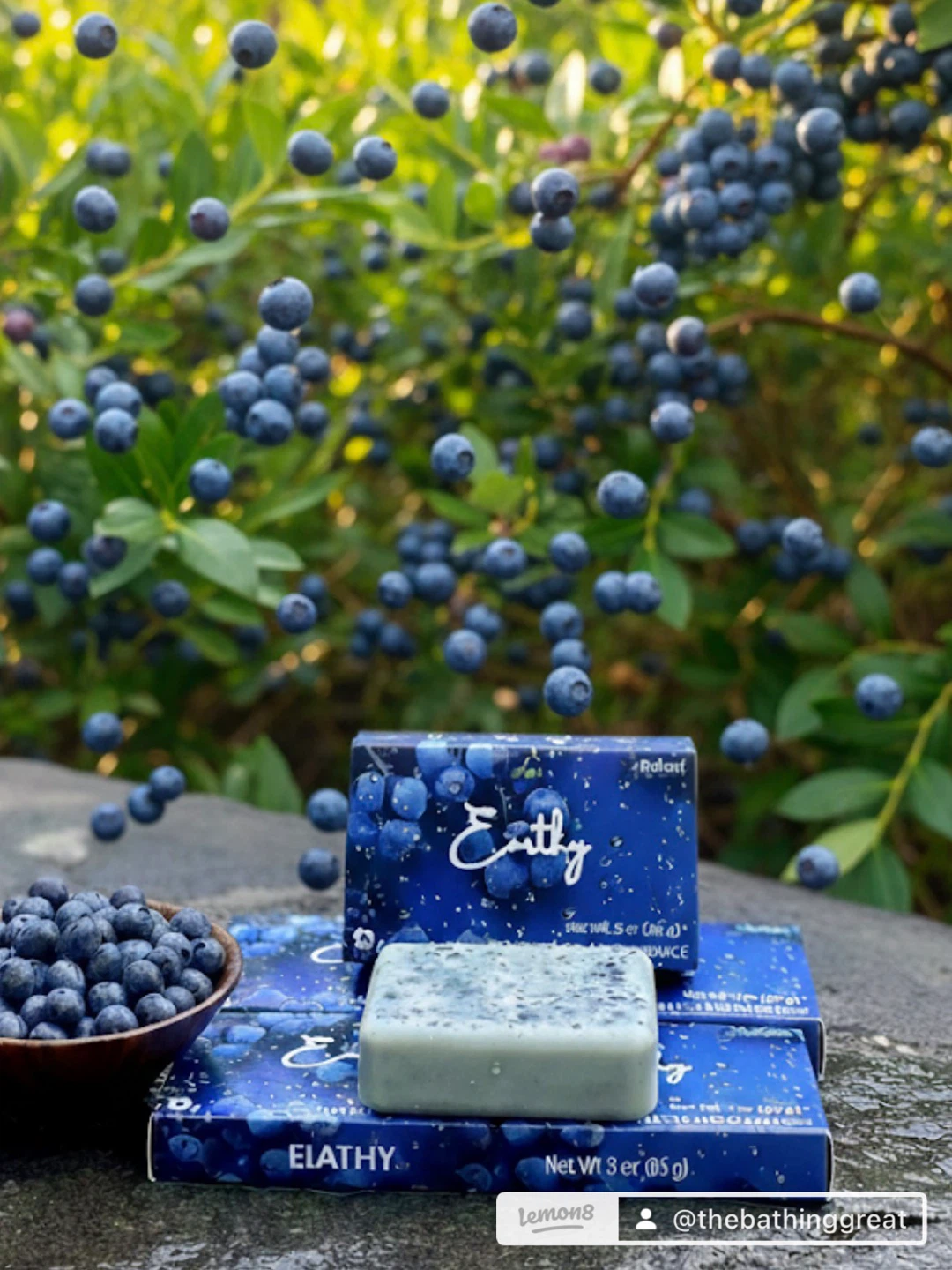 Elathy Blueberry Bar Soap