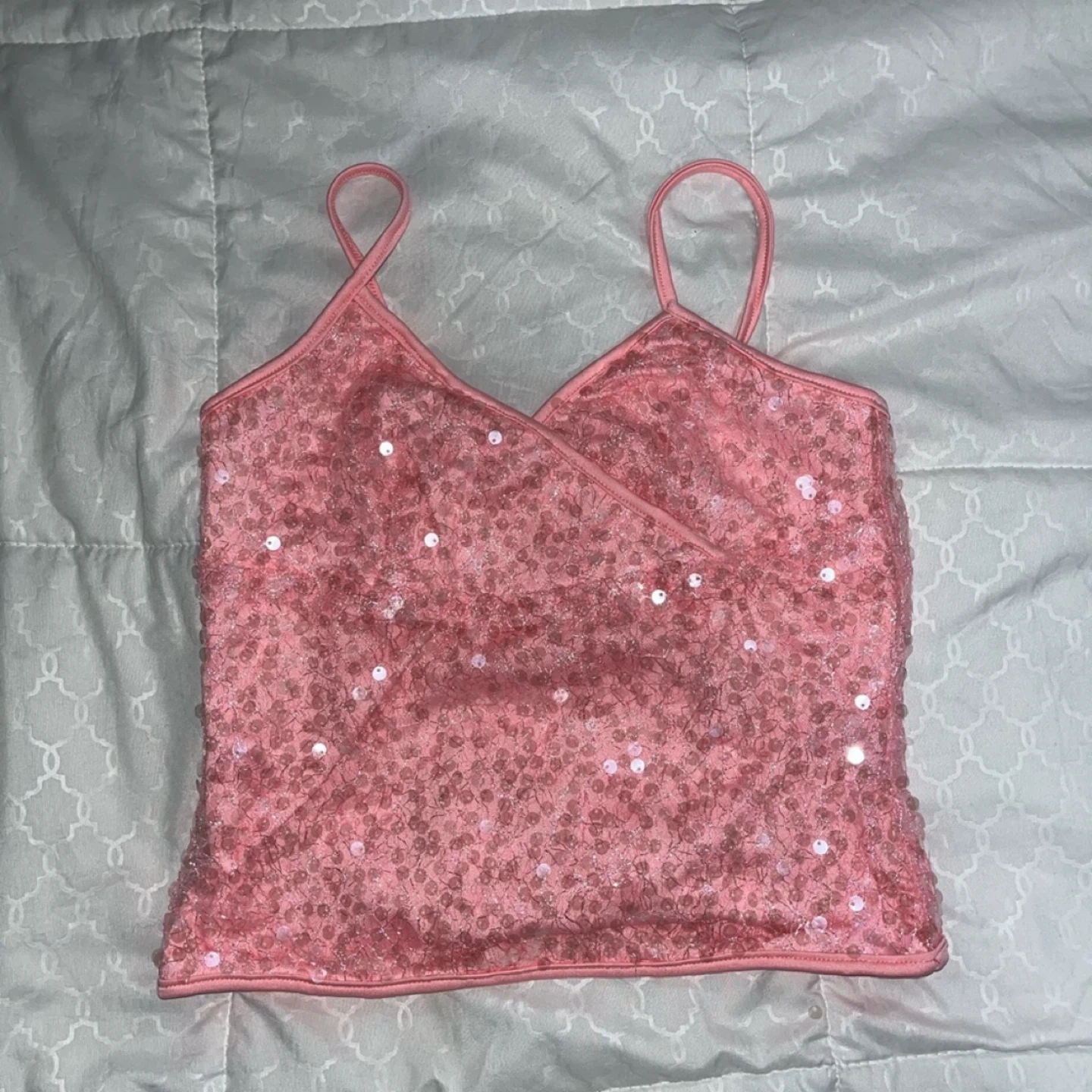 Pink Sequin Cami Top - photo 2