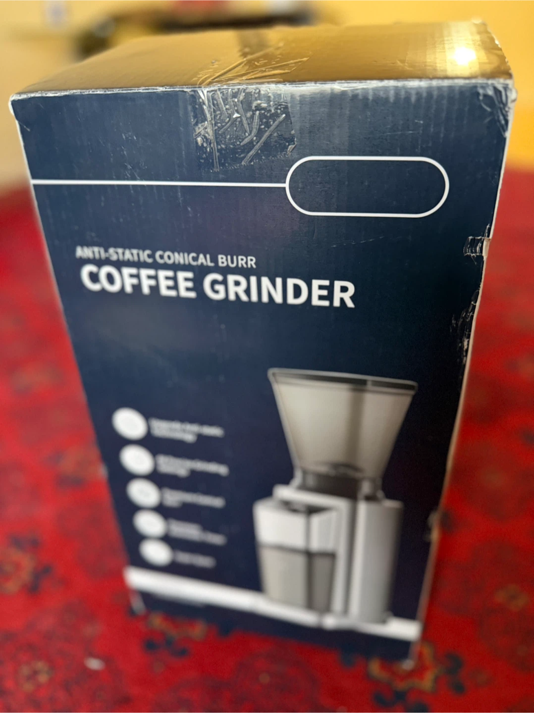 Anti-Static Conical Burr Coffee Grinder