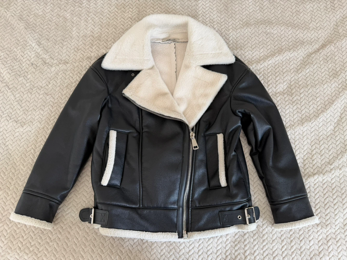 Leather jacket winter