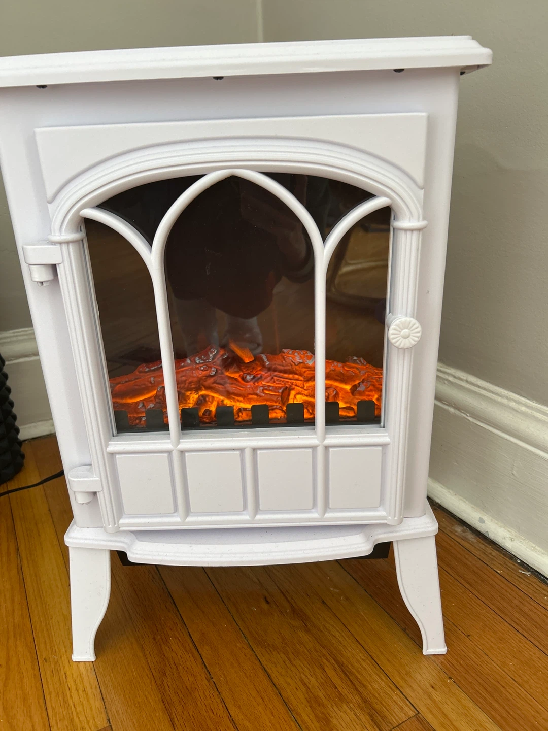 White Electric Fireplace Stove Heater - photo 2