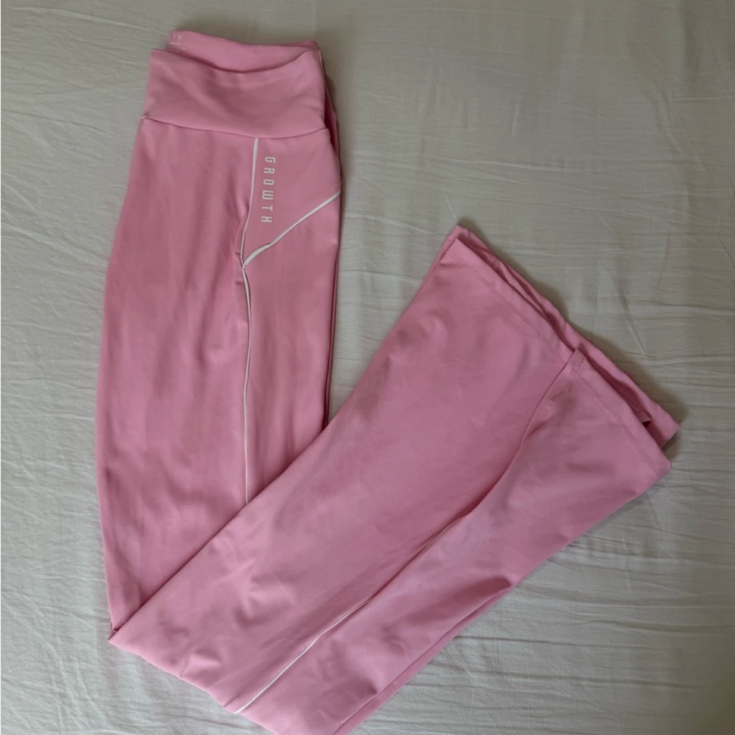Pink Athletic Flare Pants Size M