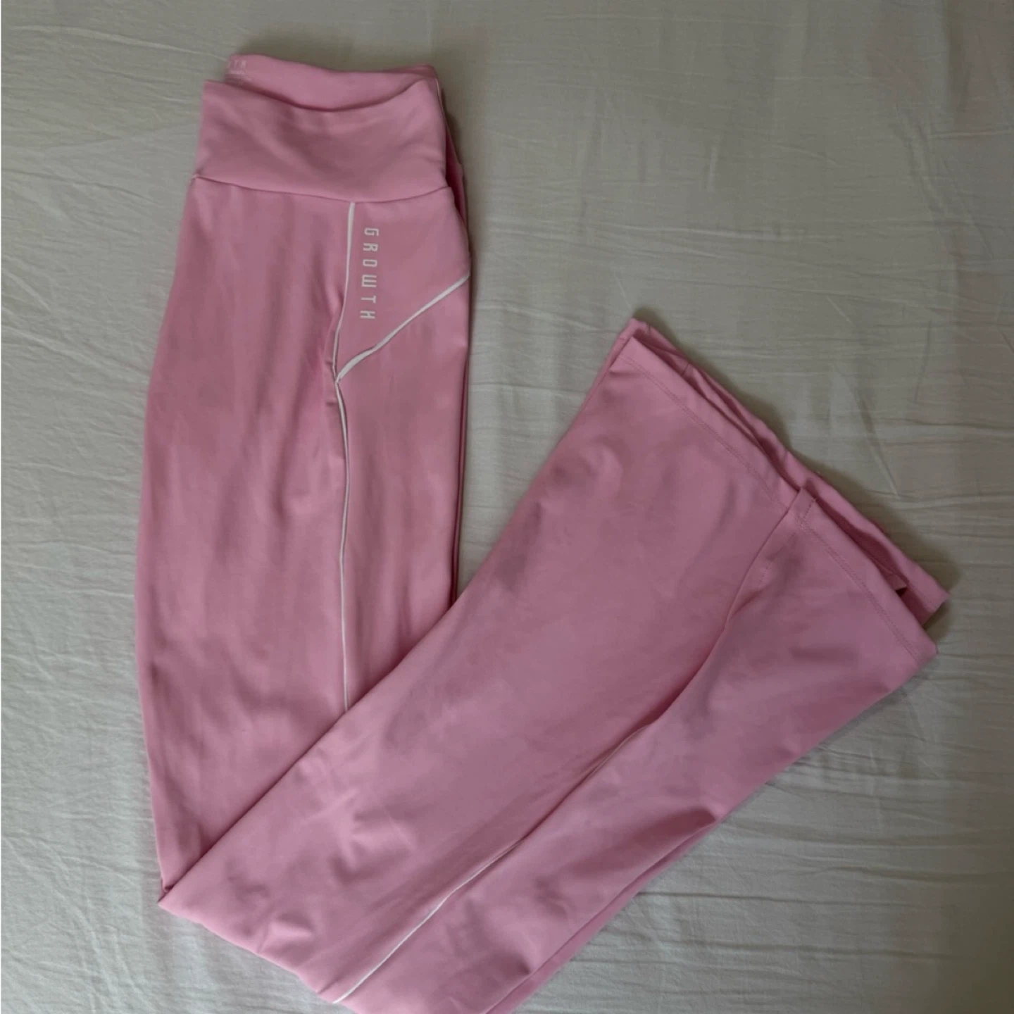 Pink Athletic Flare Pants Size M - photo 2