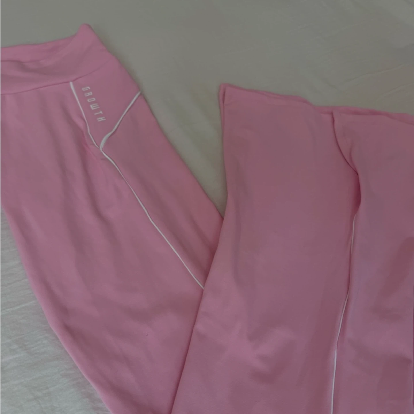 Pink Athletic Flare Pants Size M - photo 4