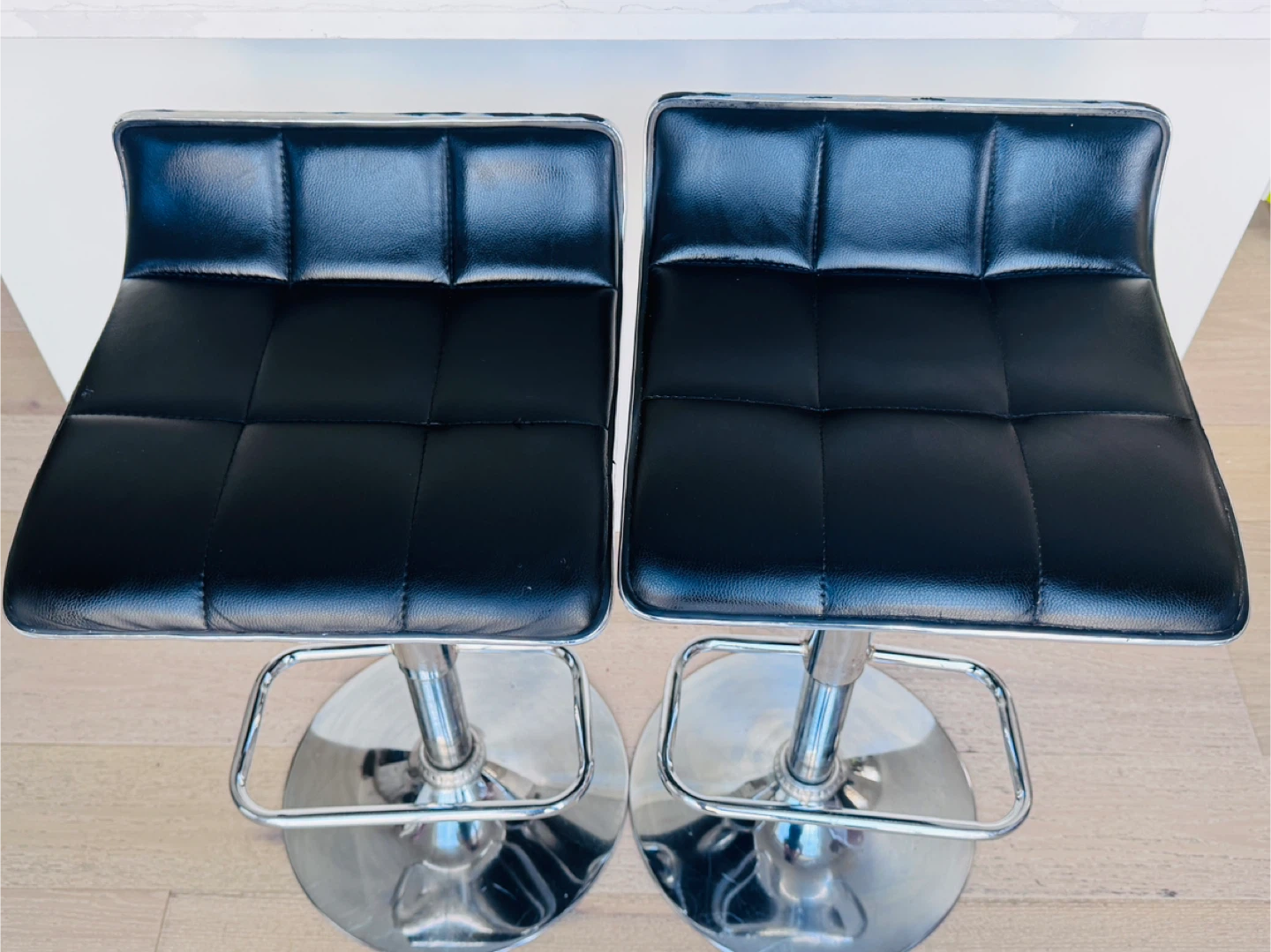 Pair of Black Bar Stools