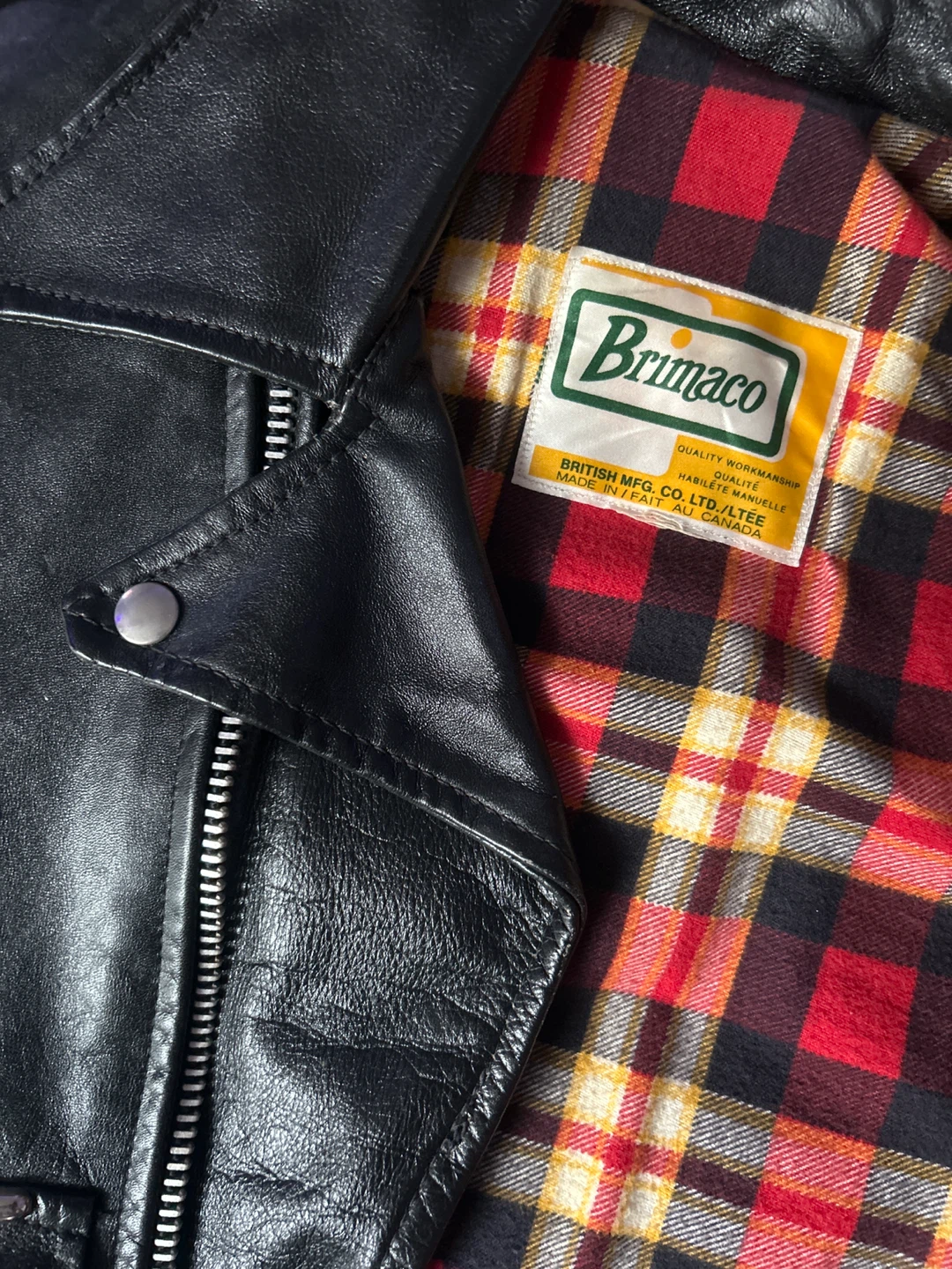 Vintage 1960’s Rare Brimaco D Pocket Leather Jacket - photo 3