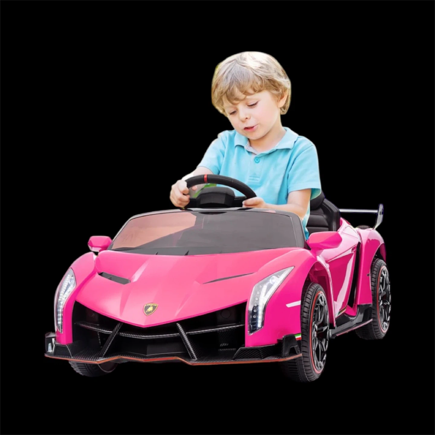 JOYMOR Pink Ride-On Car for Kids