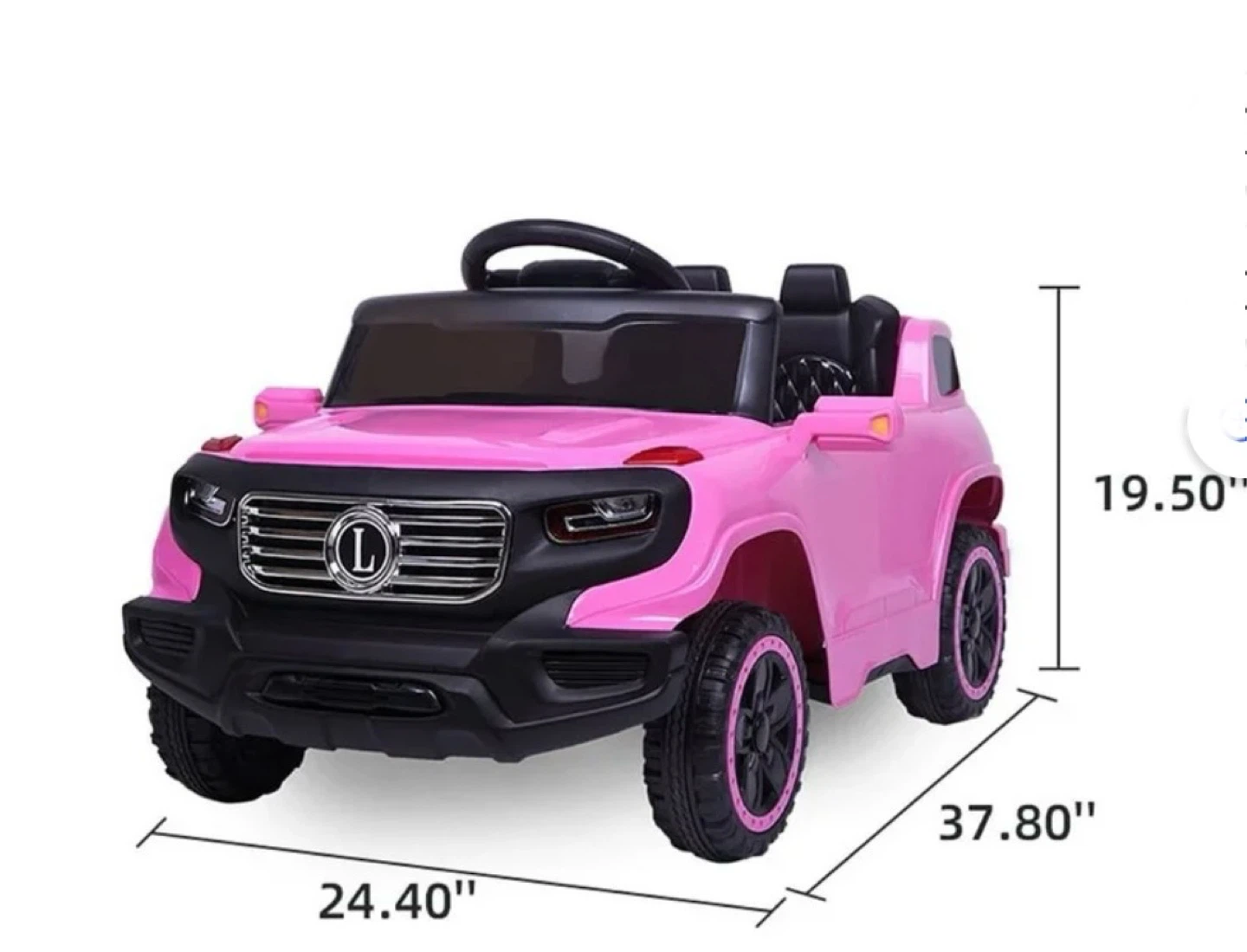 JOYMOR Pink Ride-On Car for Kids - photo 5