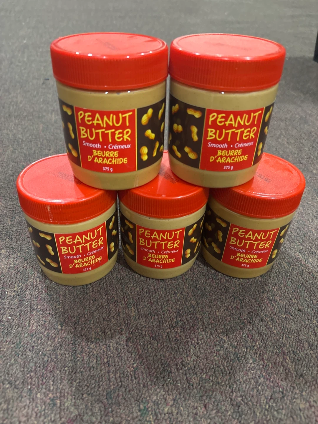 5x Smooth Peanut Butter 375g
