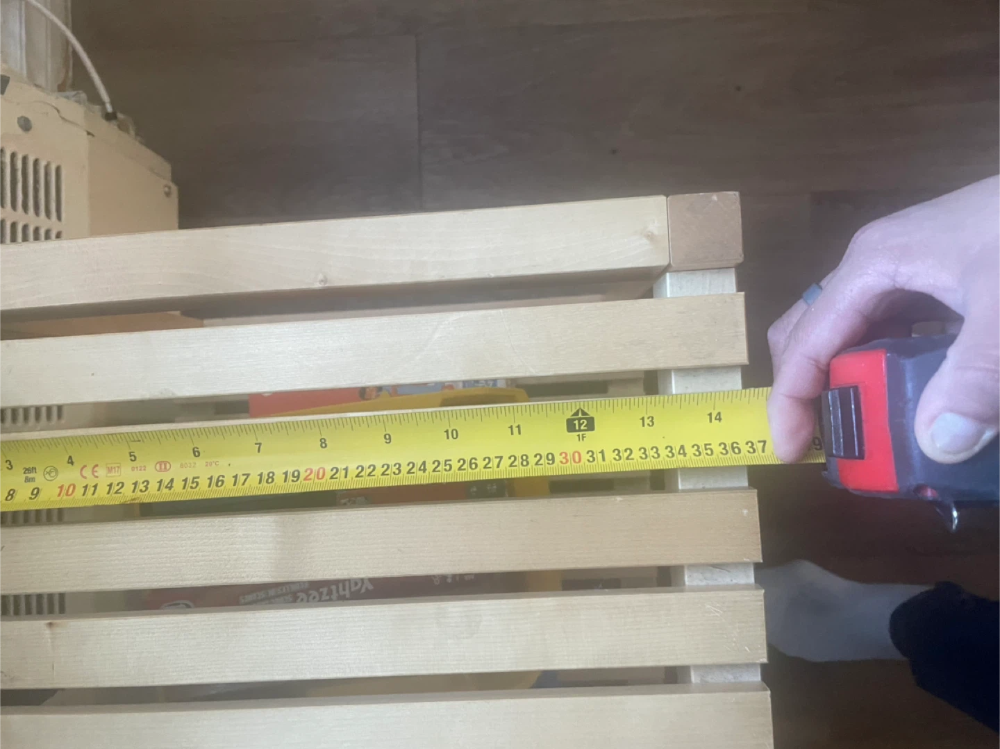 Wooden shelf plant table etc - photo 2