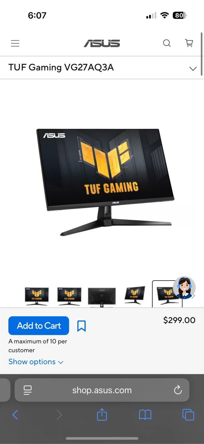 ASUS TUF Gaming Monitor 27” VG3A - Few Will Act! - photo 2