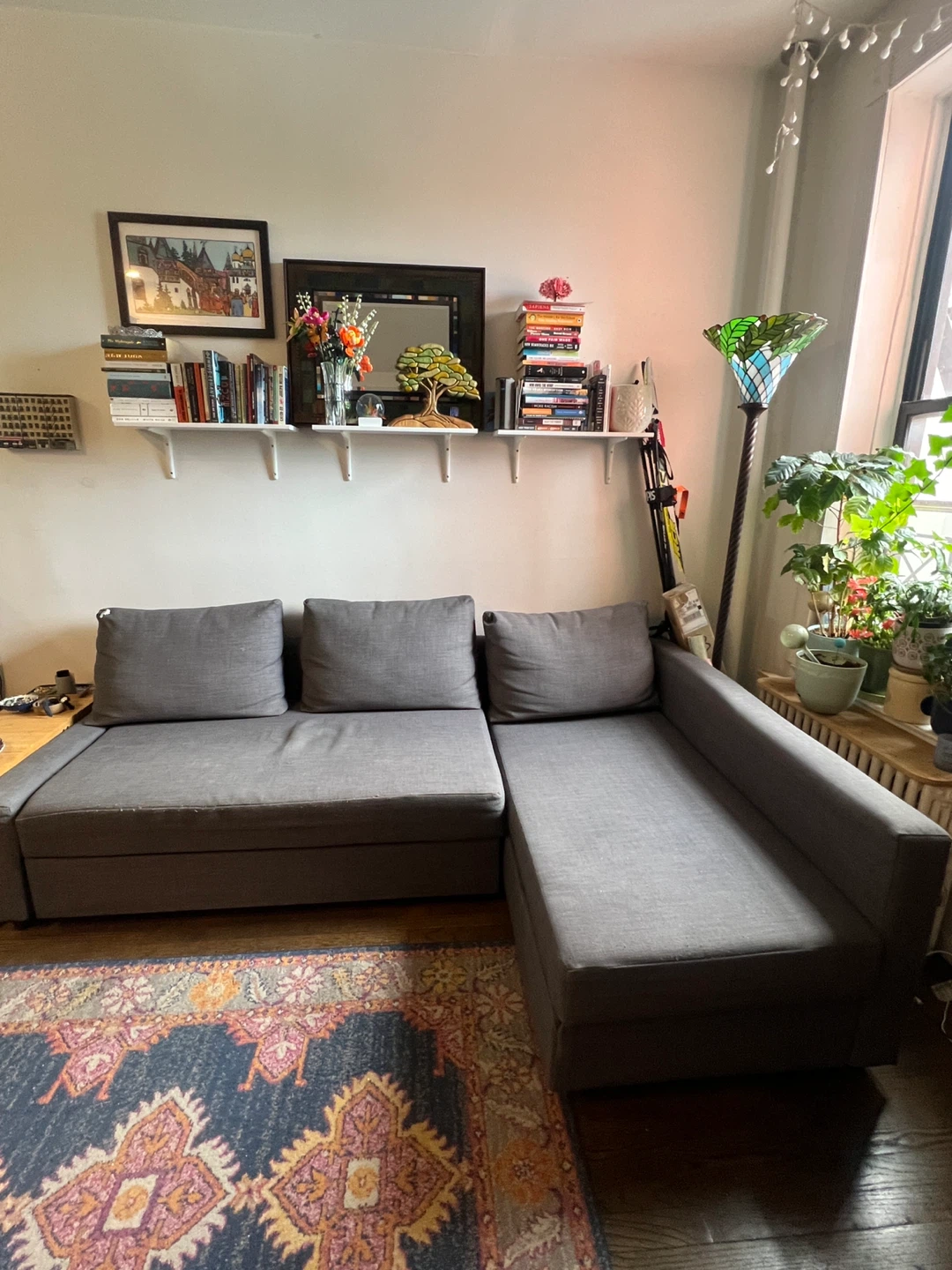 IKEA FRIHETEN Sleeper Sectional Sofa with Storage