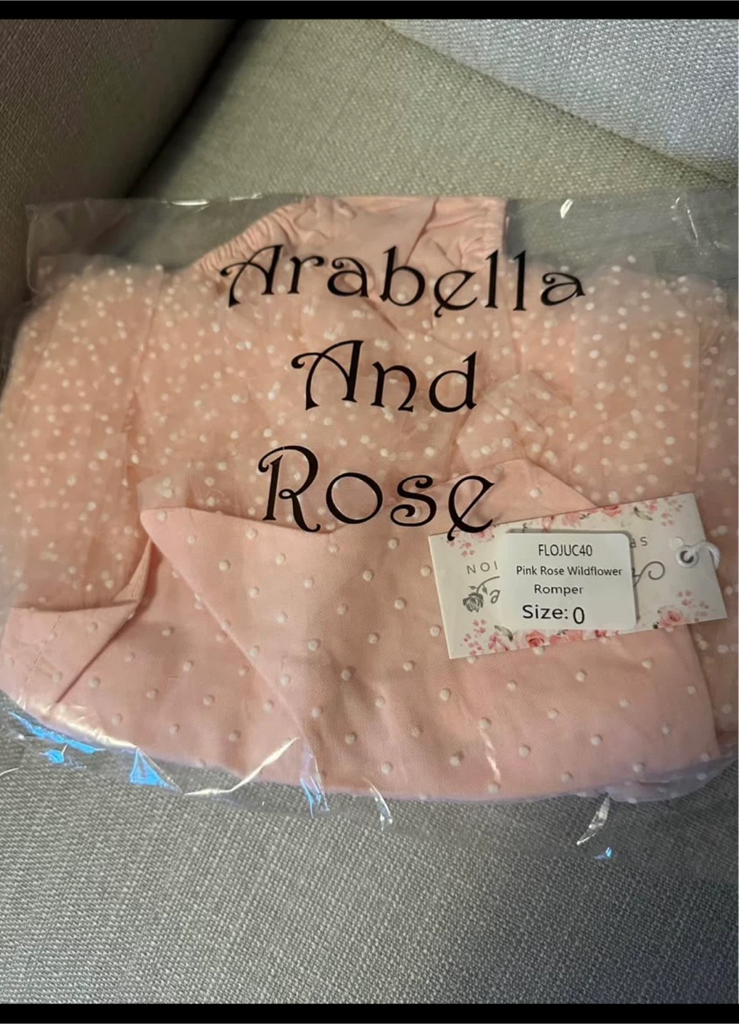 Arabella And Rose Pink Polka Dot Romper Size 0 - photo 2