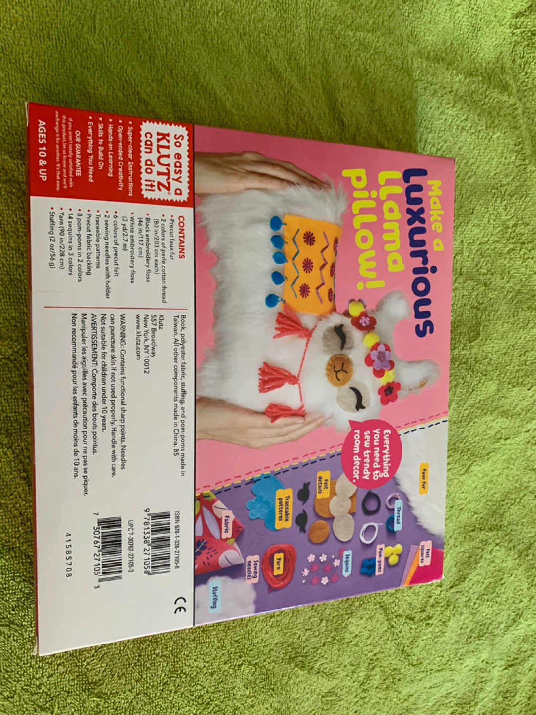 New Klutz Sew Your Own Furry Llama Pillow Craft Kit - photo 2