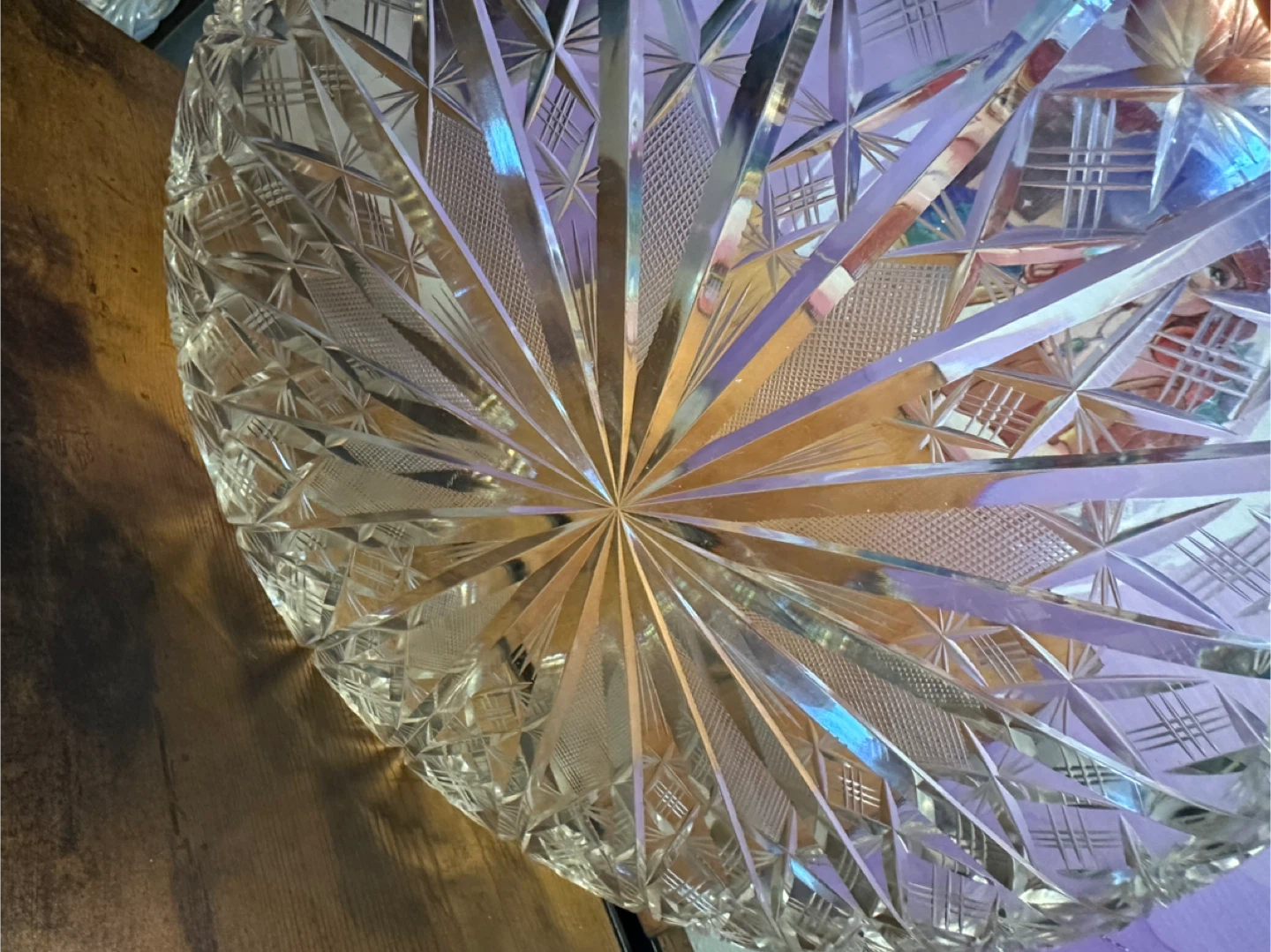 Vintage Crystal Serving Dish - photo 5