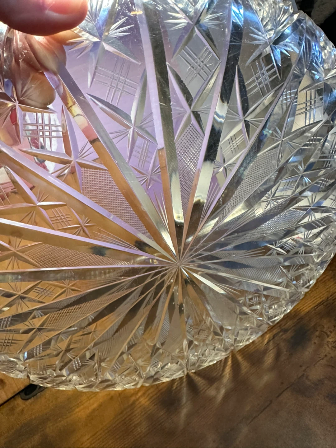 Vintage Crystal Serving Dish - photo 4