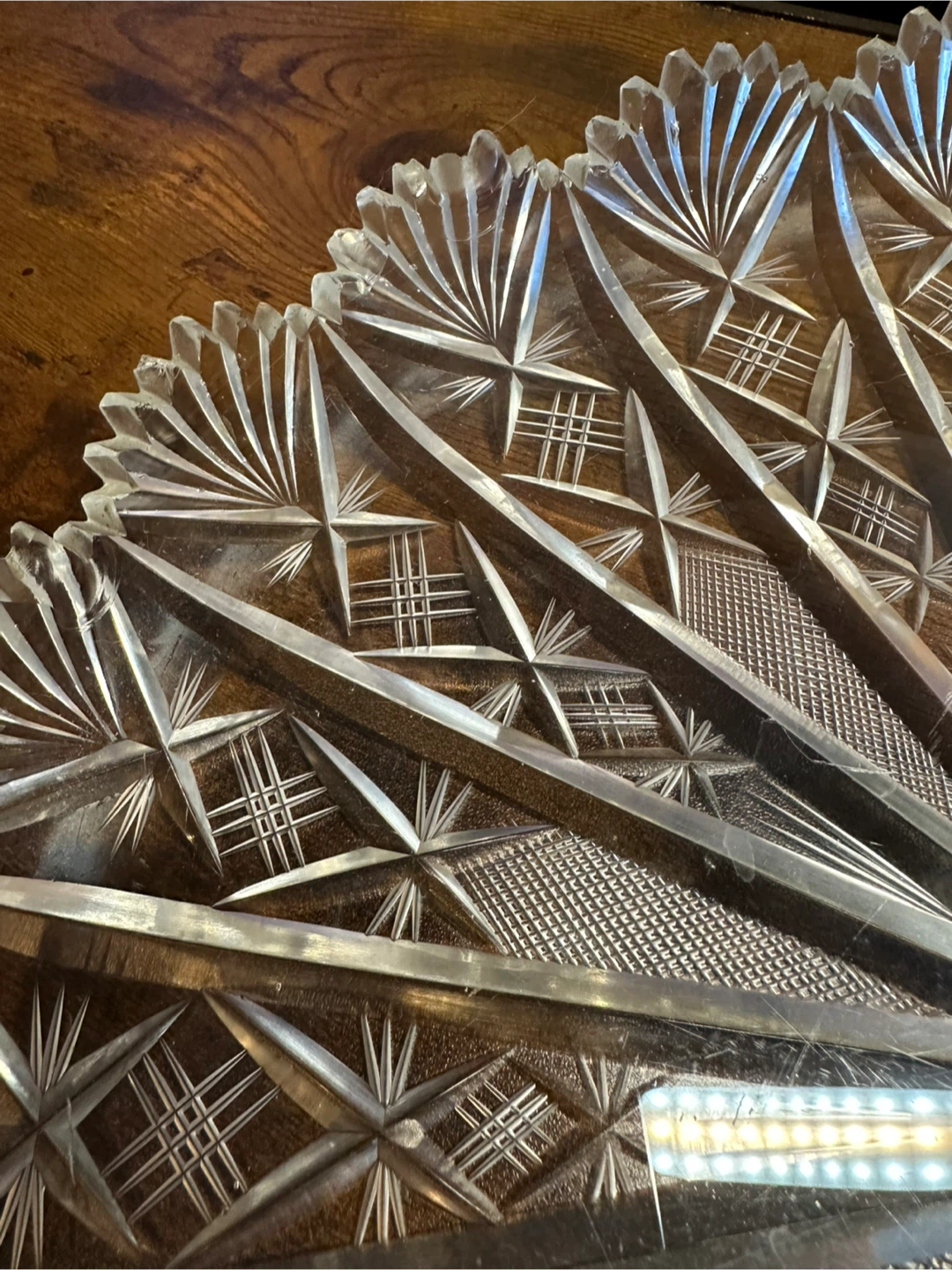 Vintage Crystal Serving Dish - photo 3
