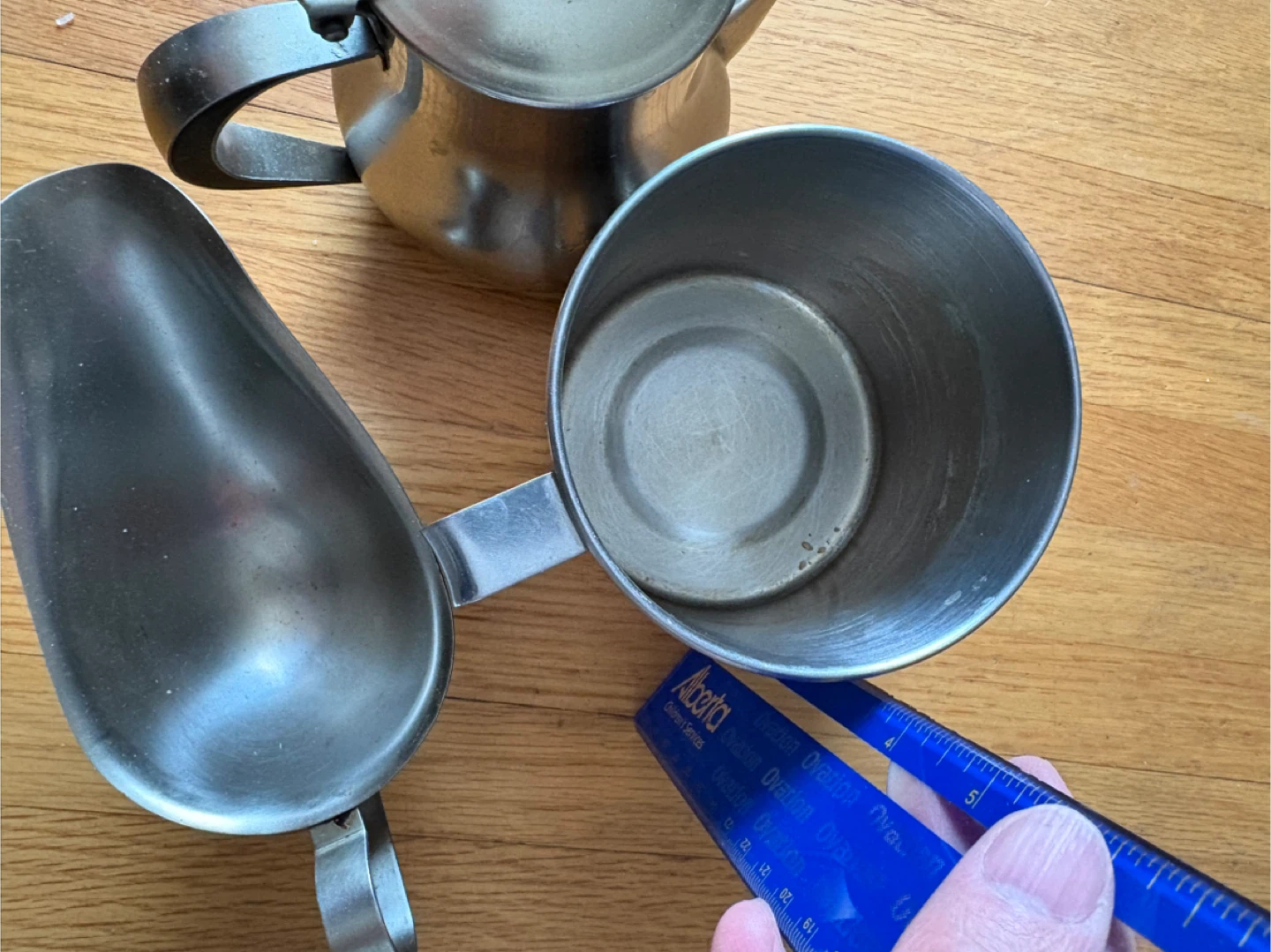 Stainless Steel Pitcher, Creamer, and Scoop Set - photo 3