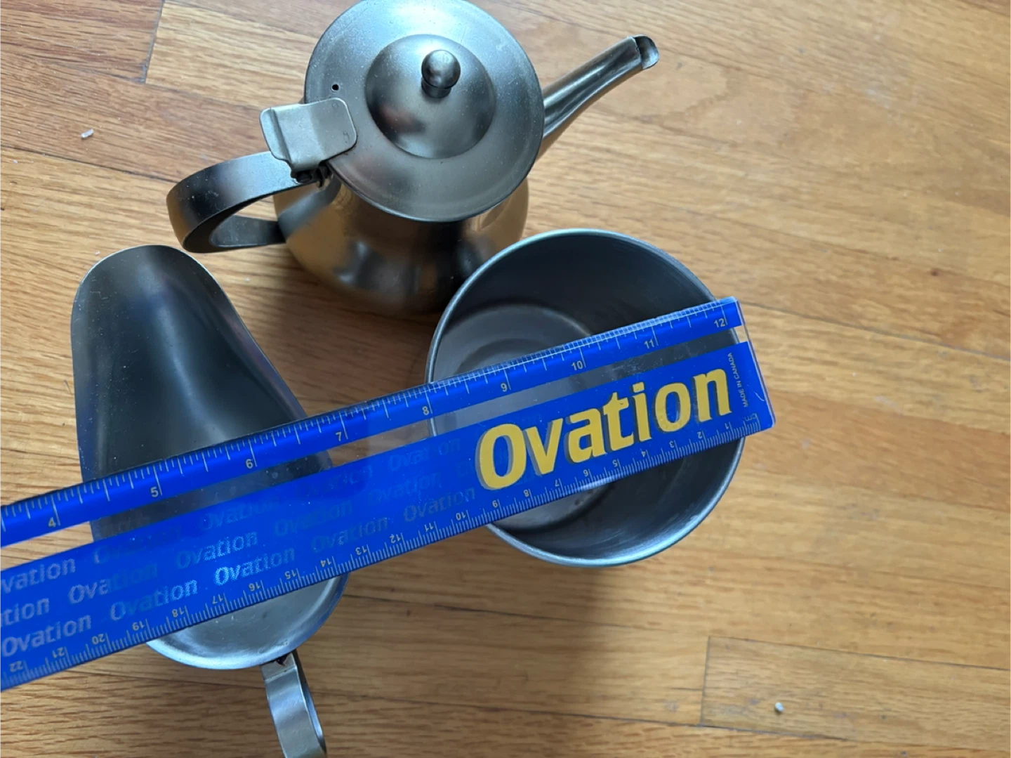 Stainless Steel Pitcher, Creamer, and Scoop Set - photo 2
