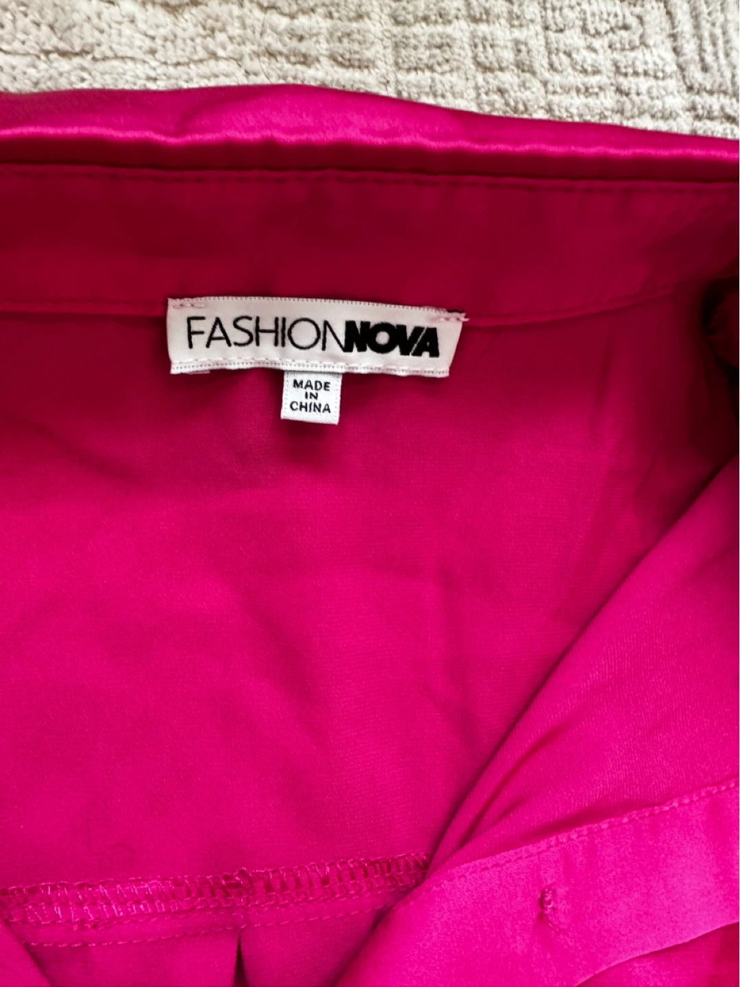 FASHIONNOVA Pink Button-Up Shirt - photo 3