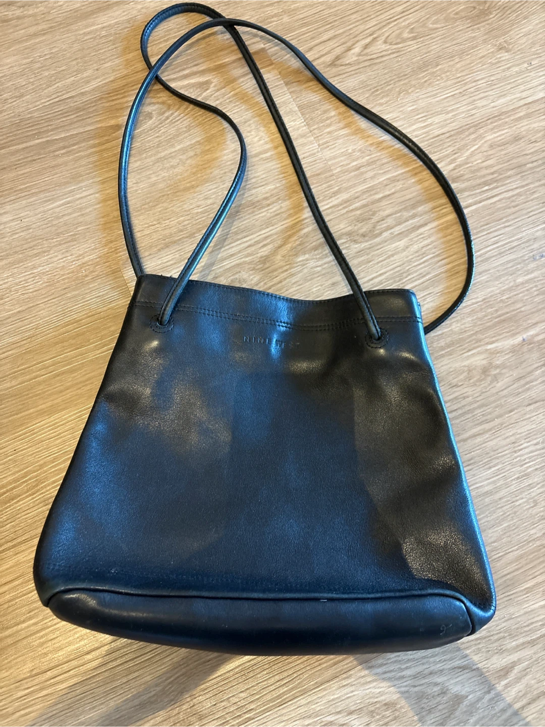 Nine West Black Leather Shoulder Bag