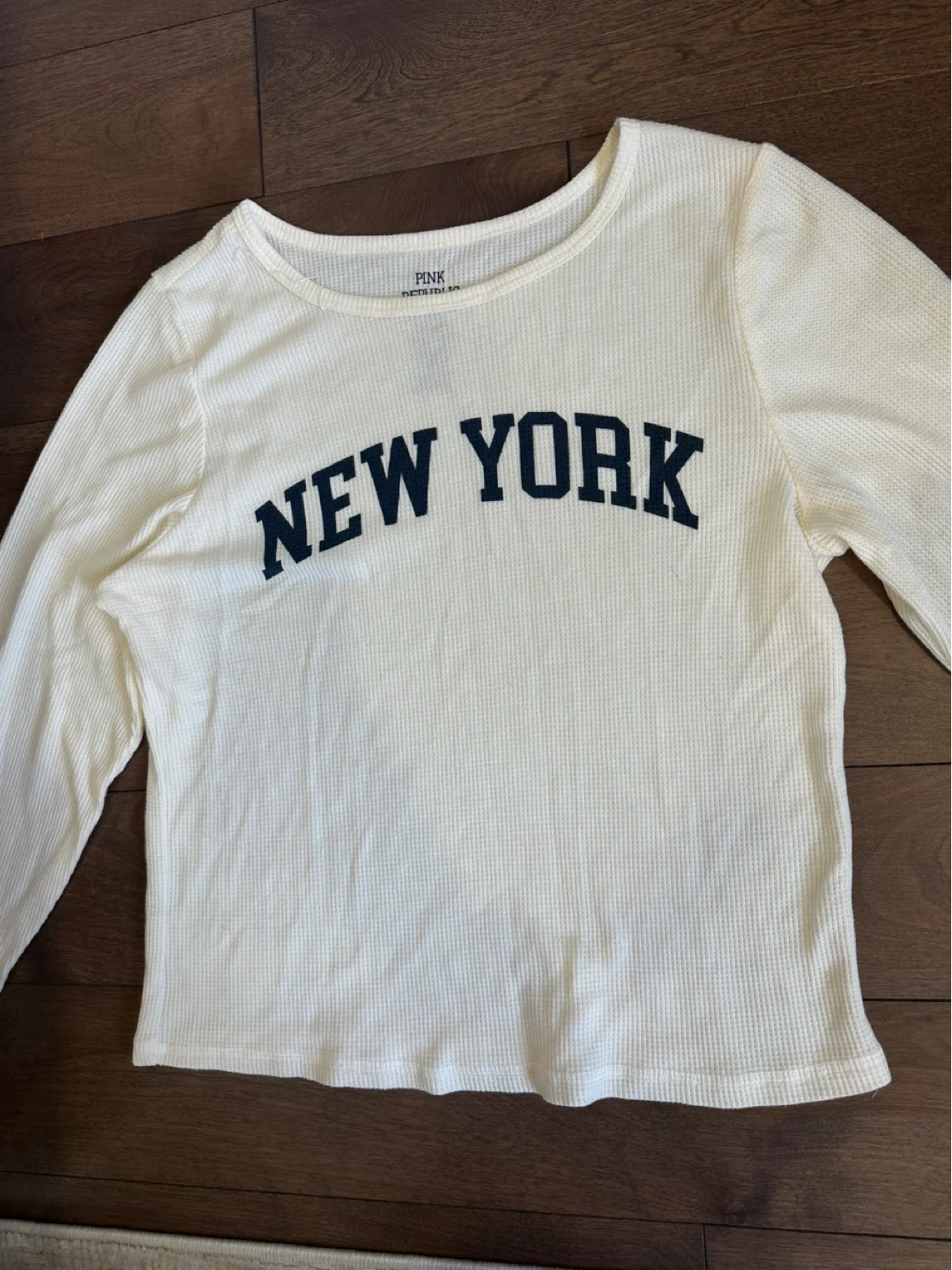 New York Waffle Knit Long Sleeve Top - photo 2