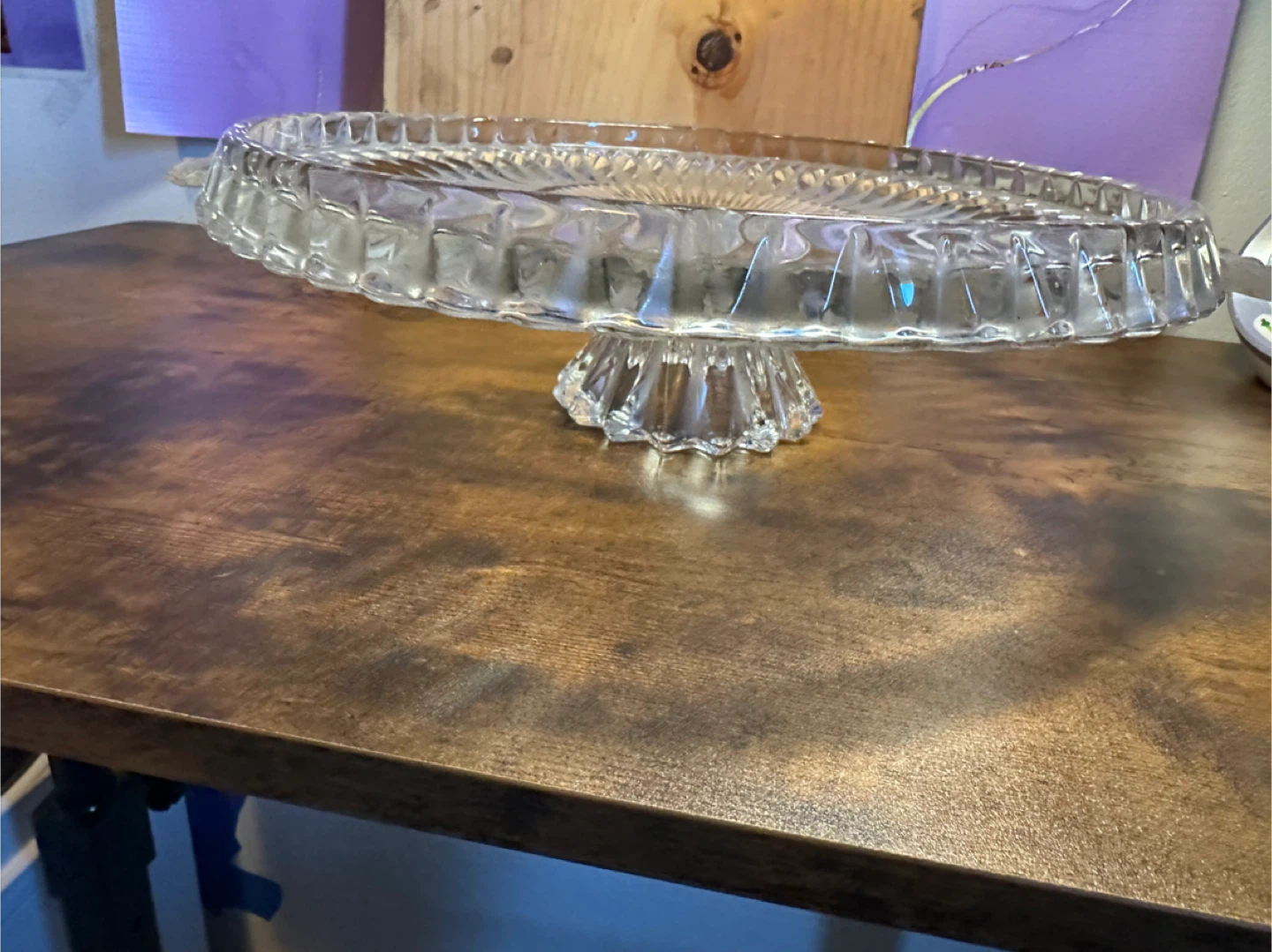Frosted Glass Cake Stand - photo 2