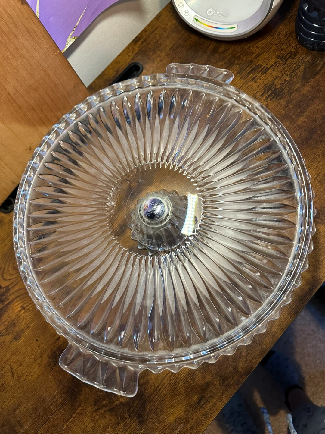 Frosted Glass Cake Stand