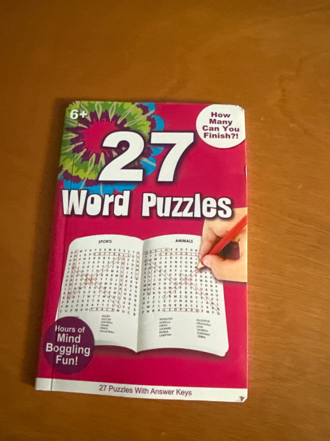 27 Word Puzzles Book for Ages 6+