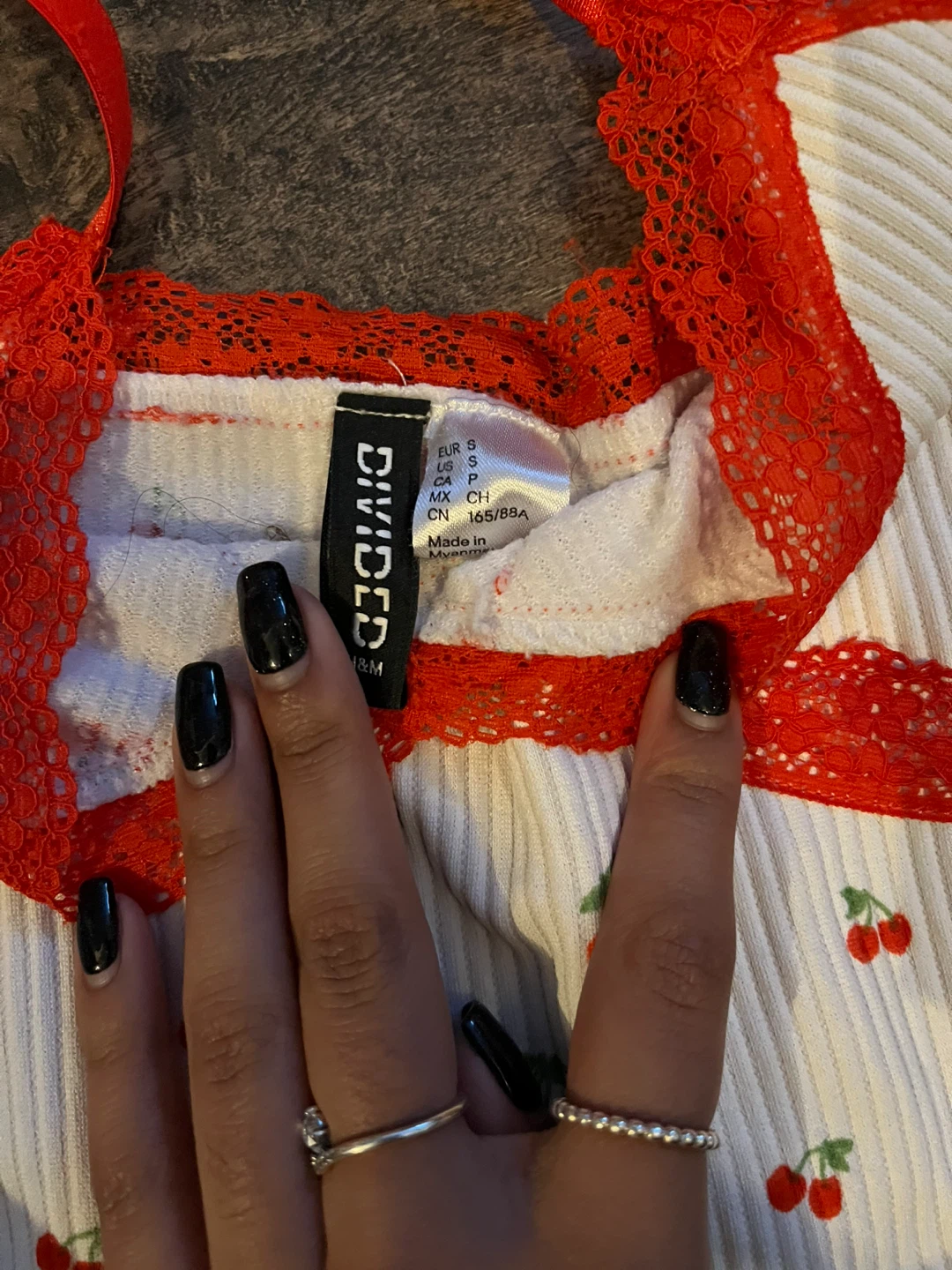 Divided by H&M Cherry Print Cami Top - Size S - photo 2