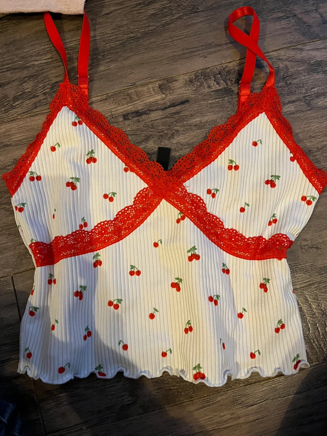 Divided by H&M Cherry Print Cami Top - Size S