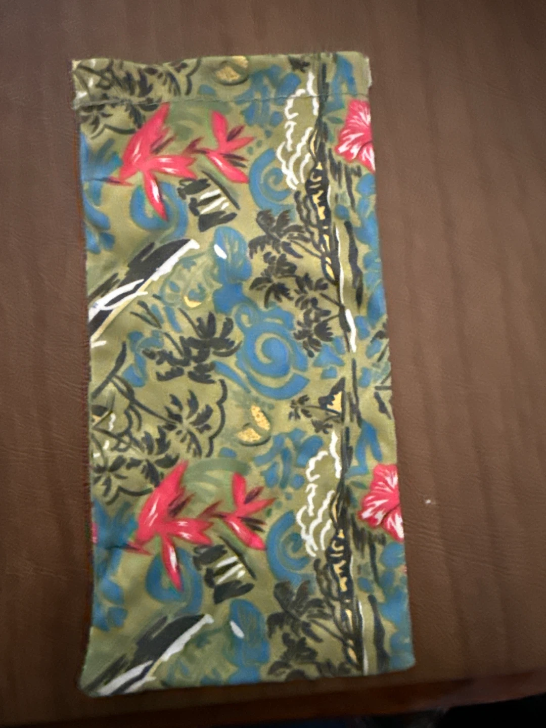 Floral Print Eyeglass Case
