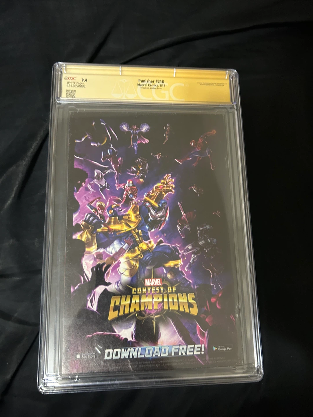 CGC 9.4 Punisher #218 Signed by Jon Bernthal - photo 4