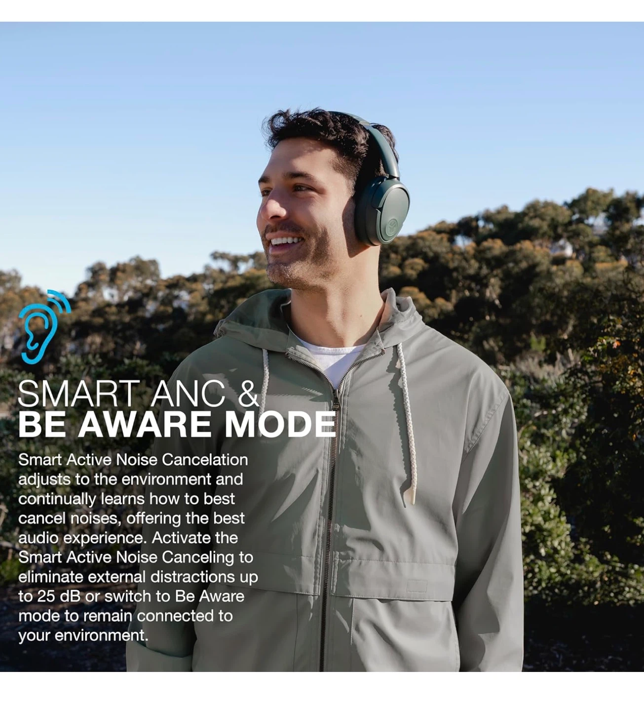 JLab JBuds Lux ANC Wireless Headphones - Sage - photo 5