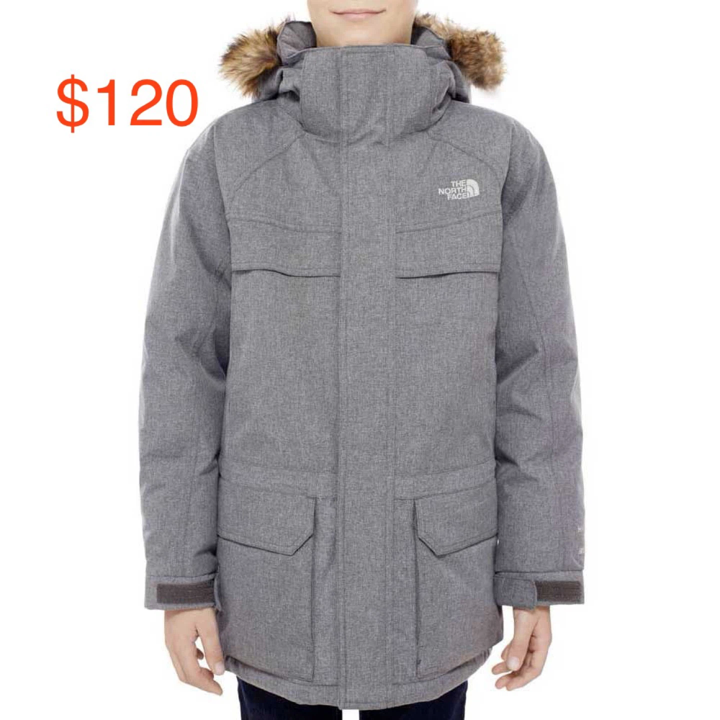 The North Face Youth Parka - Size M (10/12) - Grey - photo 3