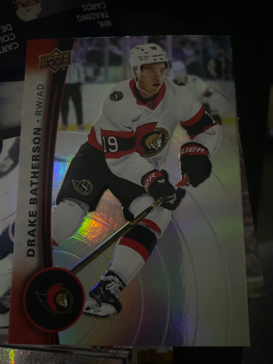 Multiple Upper Deck Drake Batherson RW/AD Hockey Card