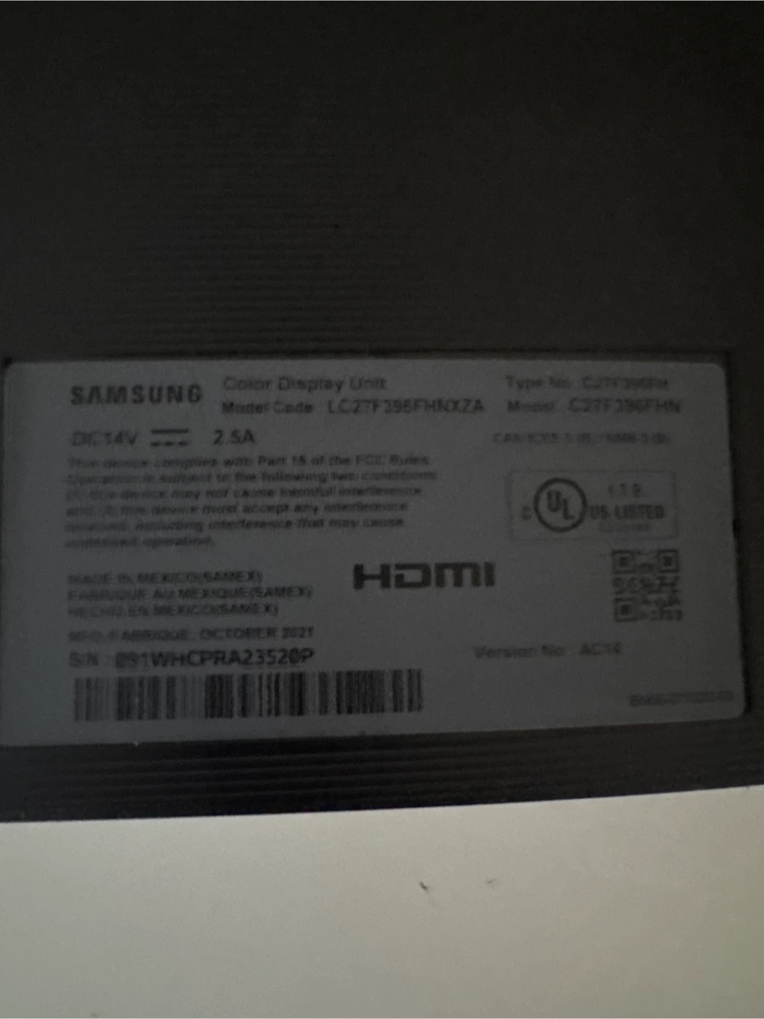 Samsung LC27F390FH 27-inch Curved Monitor - photo 3
