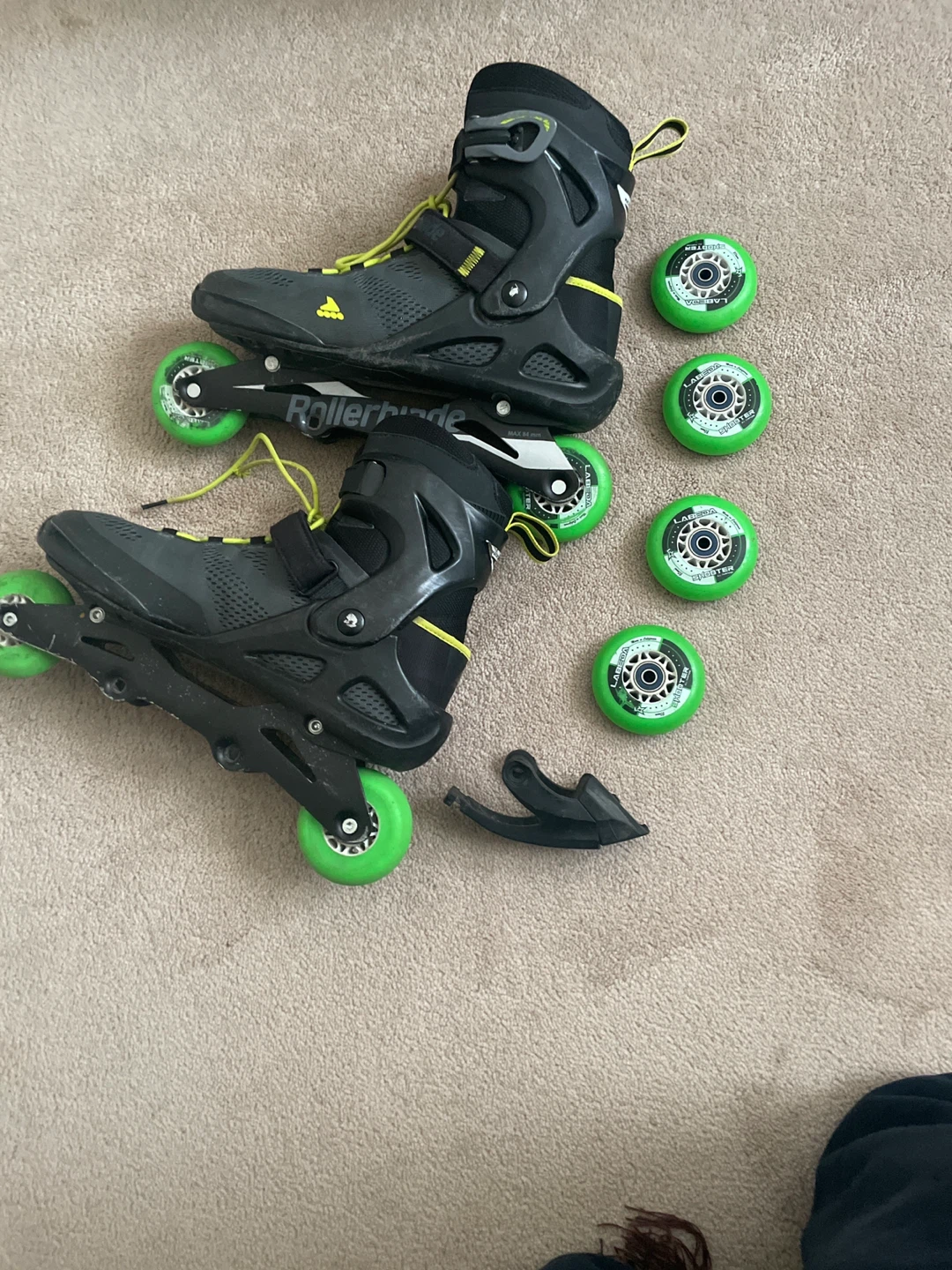 Rollerblade Inline Skates with Green Wheels