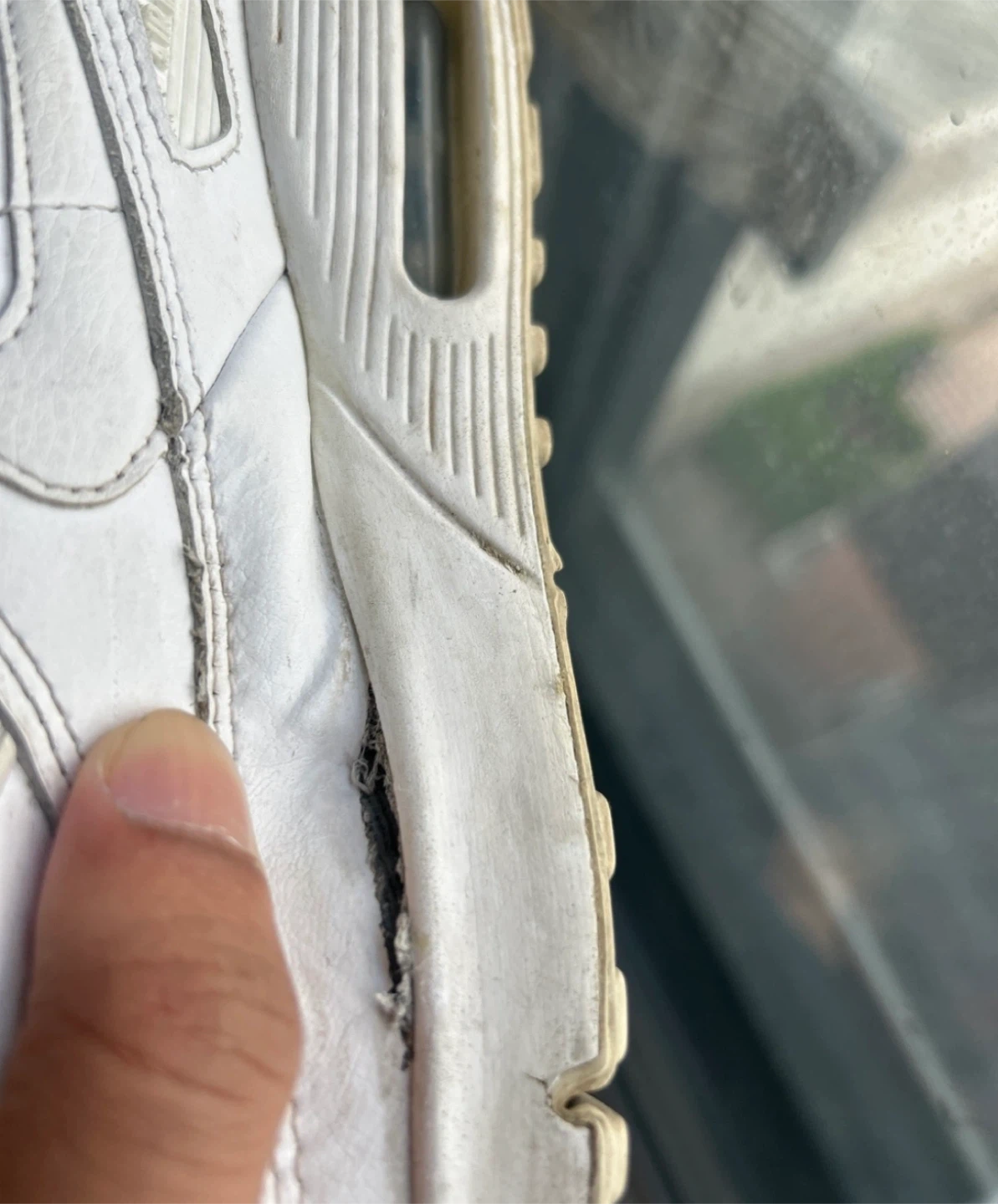 Nike Air Max 90 White Leather Sneakers - photo 4