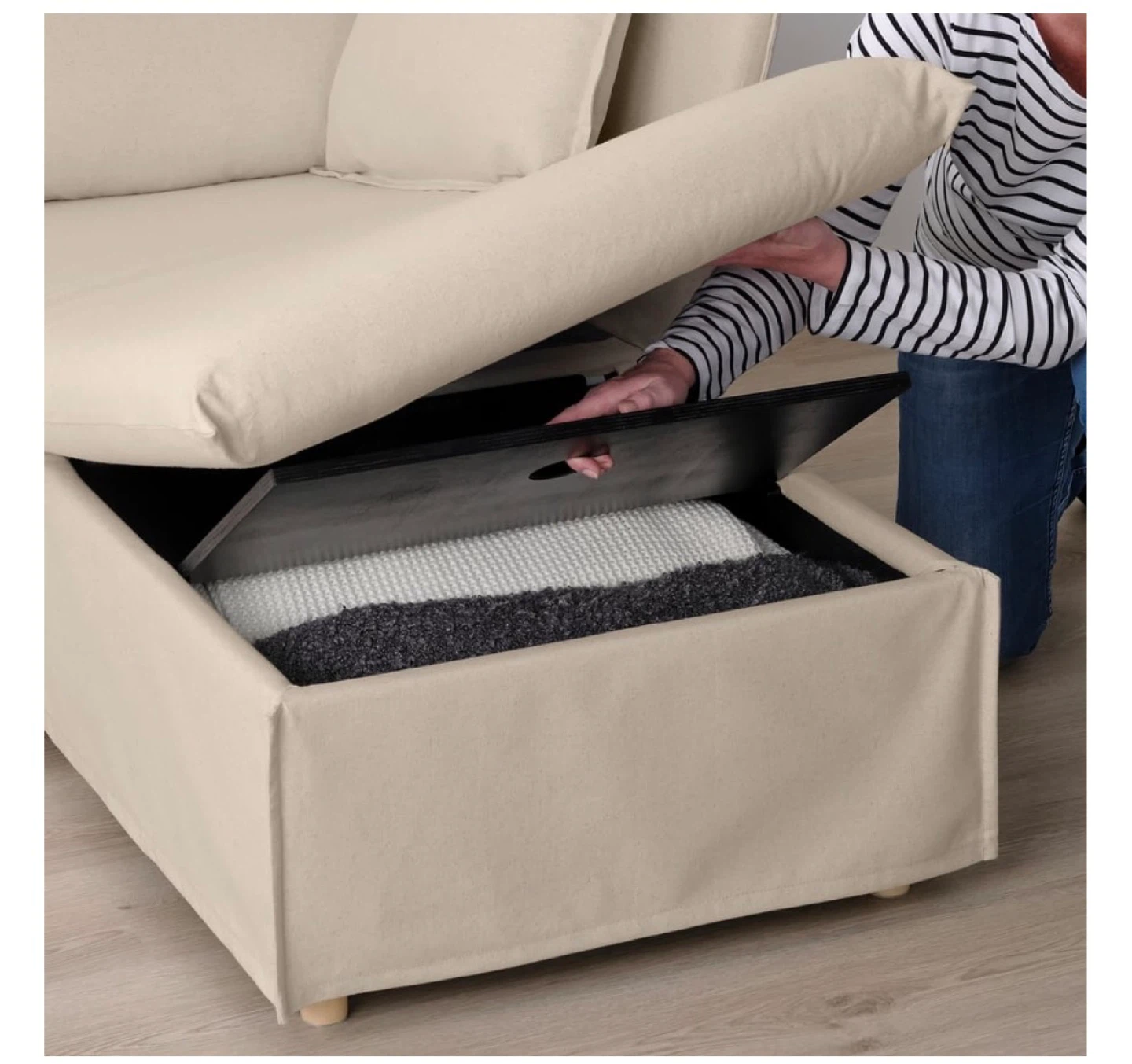 IKEA BACKSÄLEN Sectional Sofa with Storage - Beige - photo 2