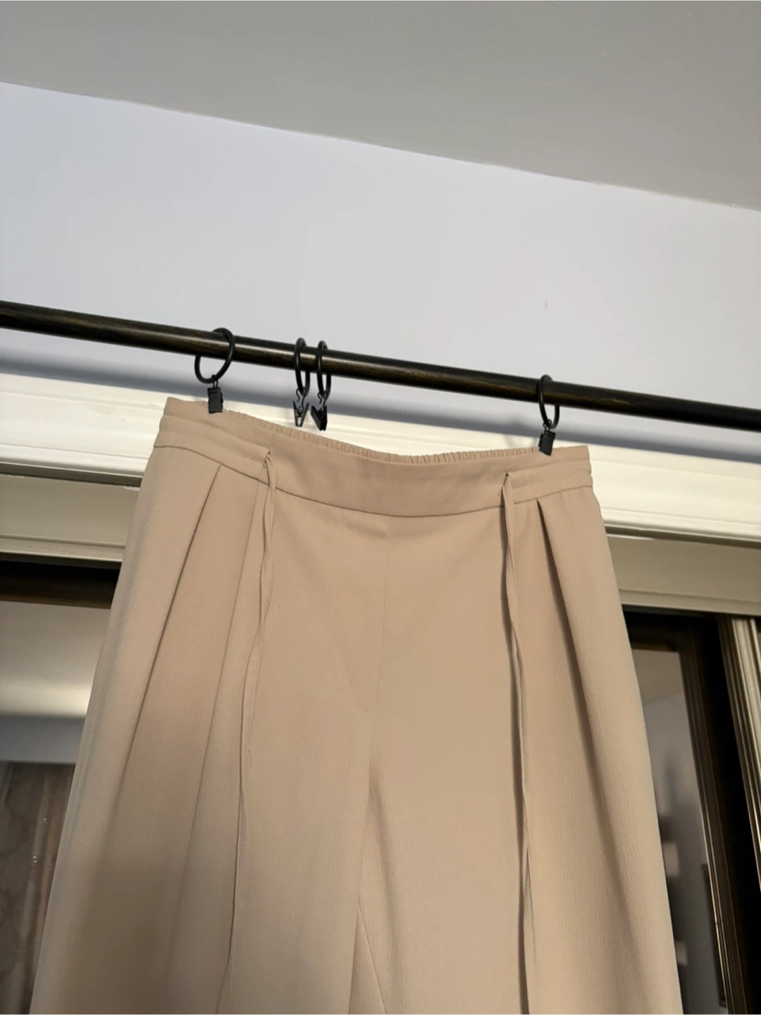 Zara Basic Collection Beige Wide-Leg Pants - photo 4