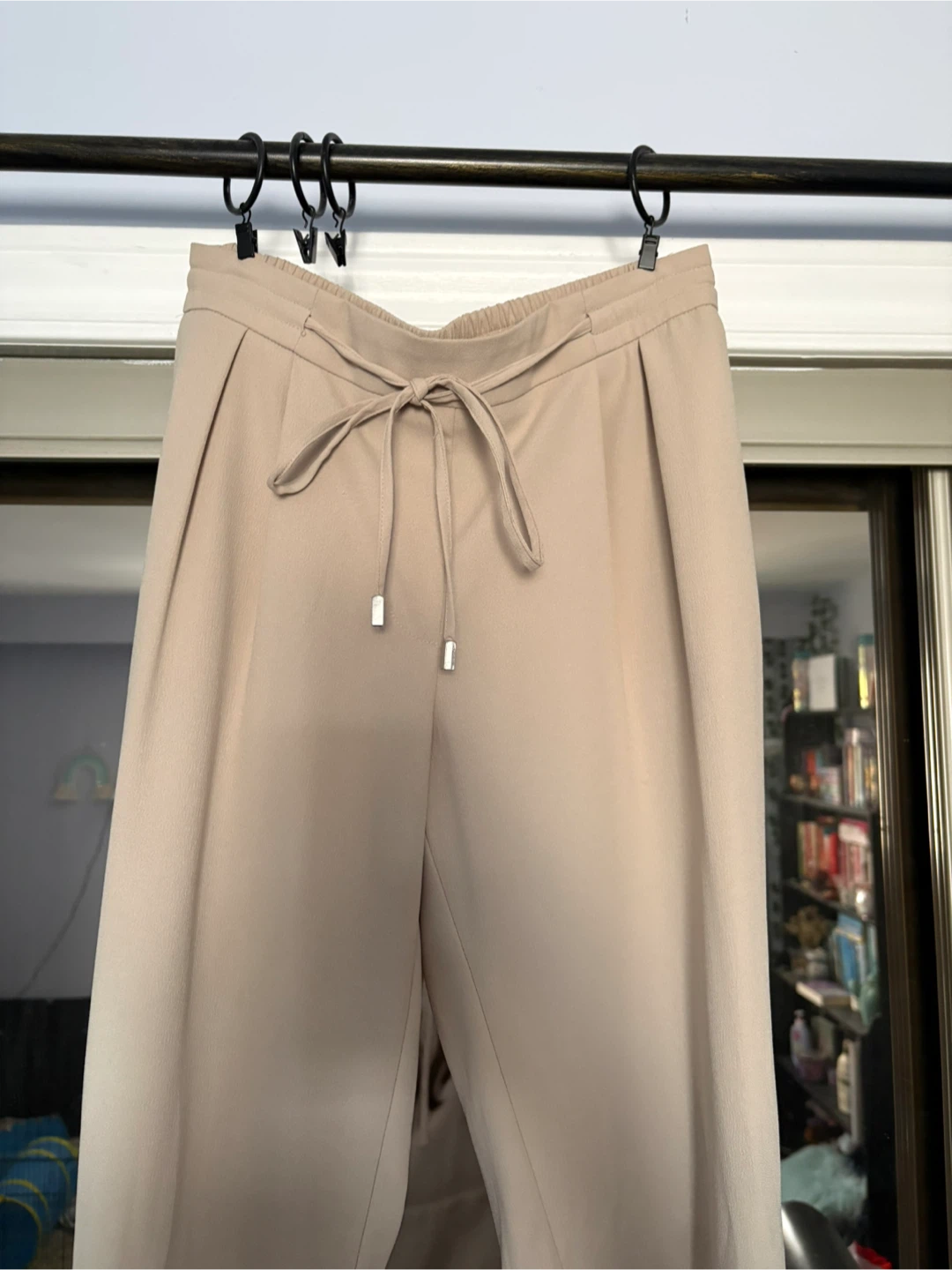 Zara Basic Collection Beige Wide-Leg Pants