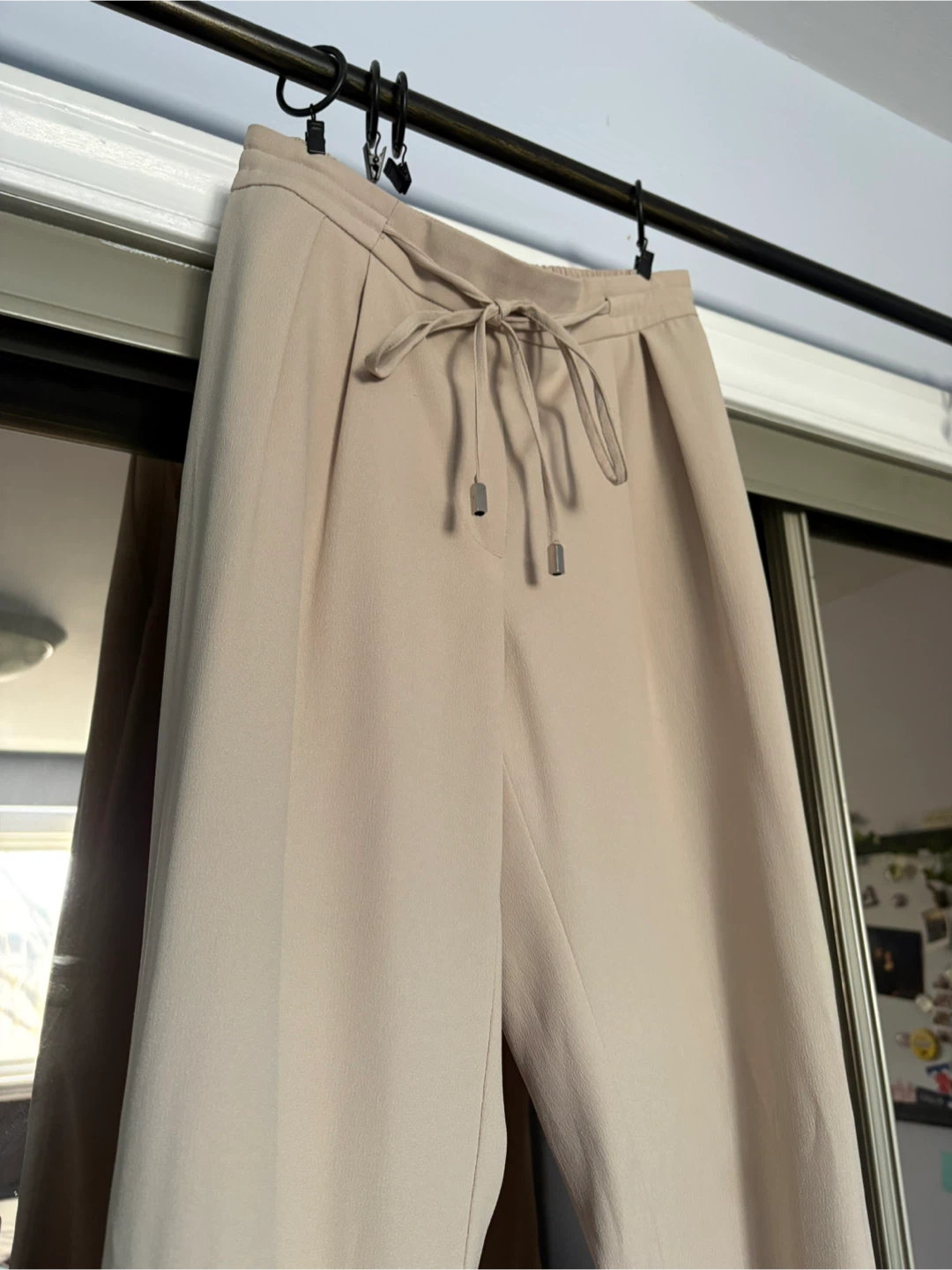 Zara Basic Collection Beige Wide-Leg Pants - photo 2