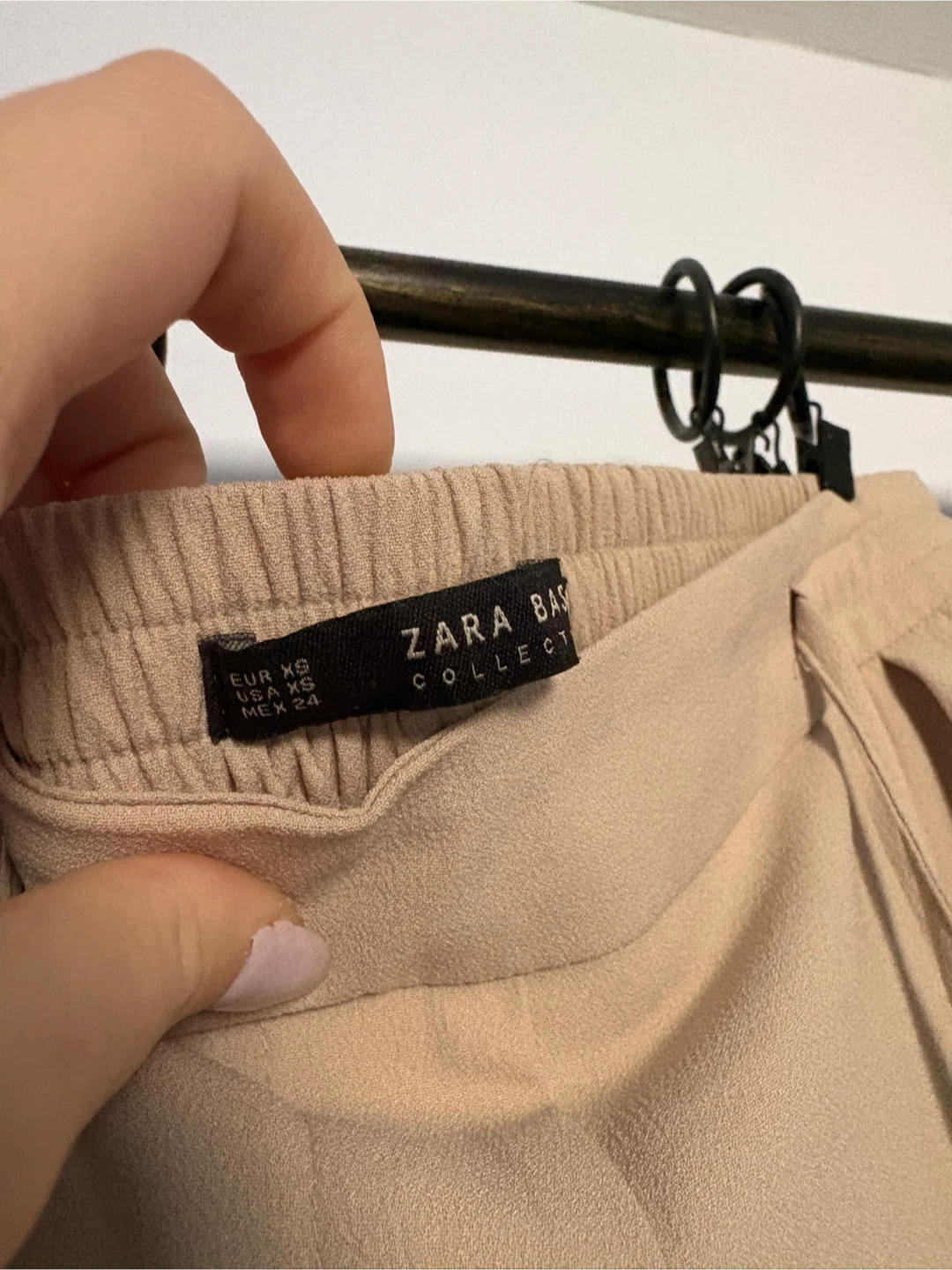Zara Basic Collection Beige Wide-Leg Pants - photo 3