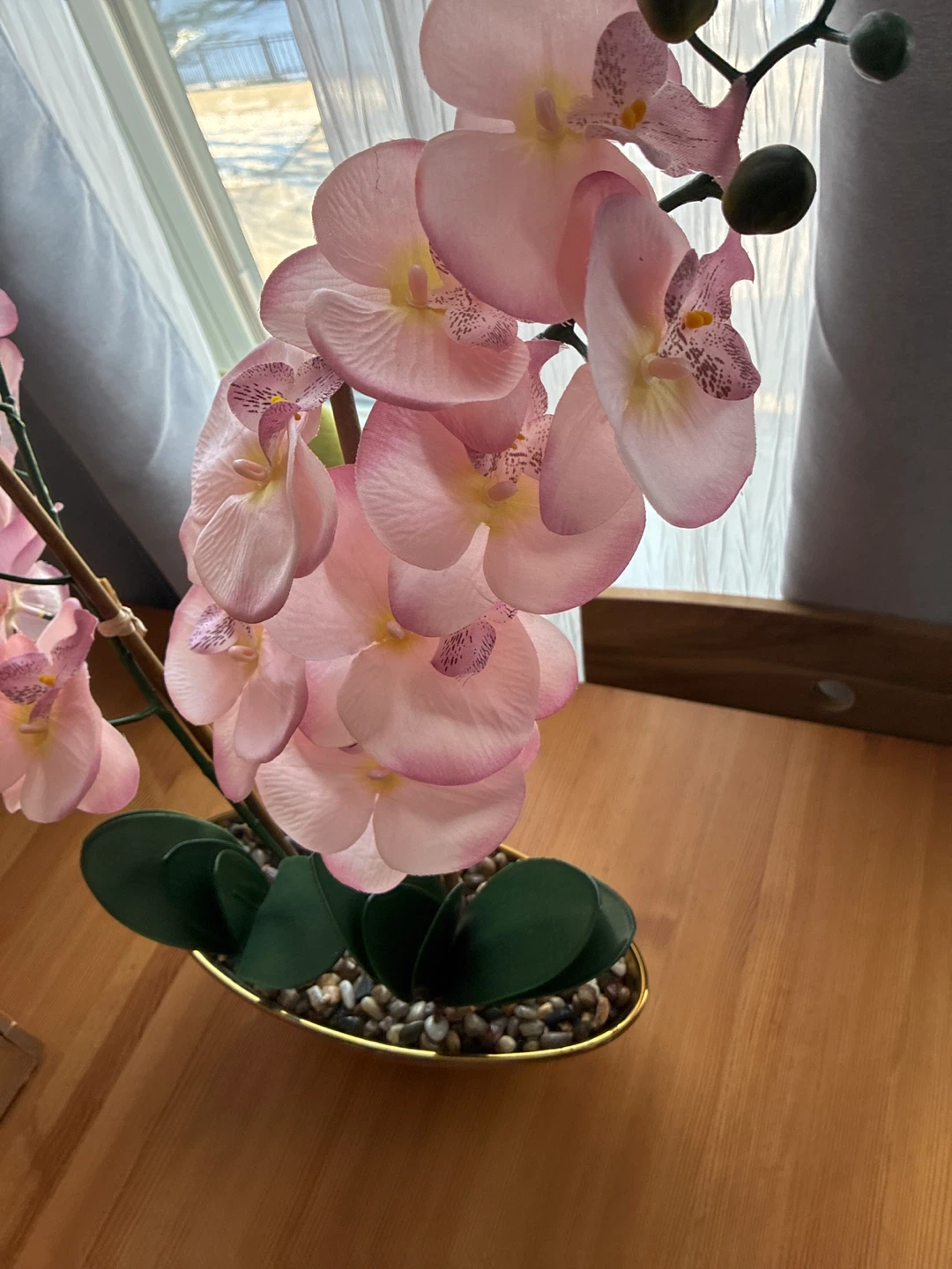 Artificial Pink Orchid Plant - photo 3