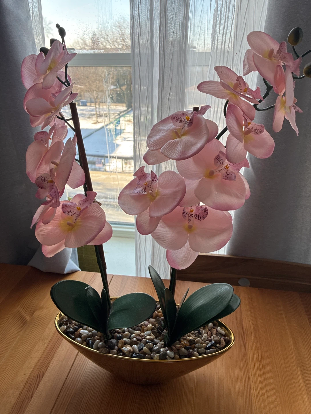 Artificial Pink Orchid Plant - photo 4