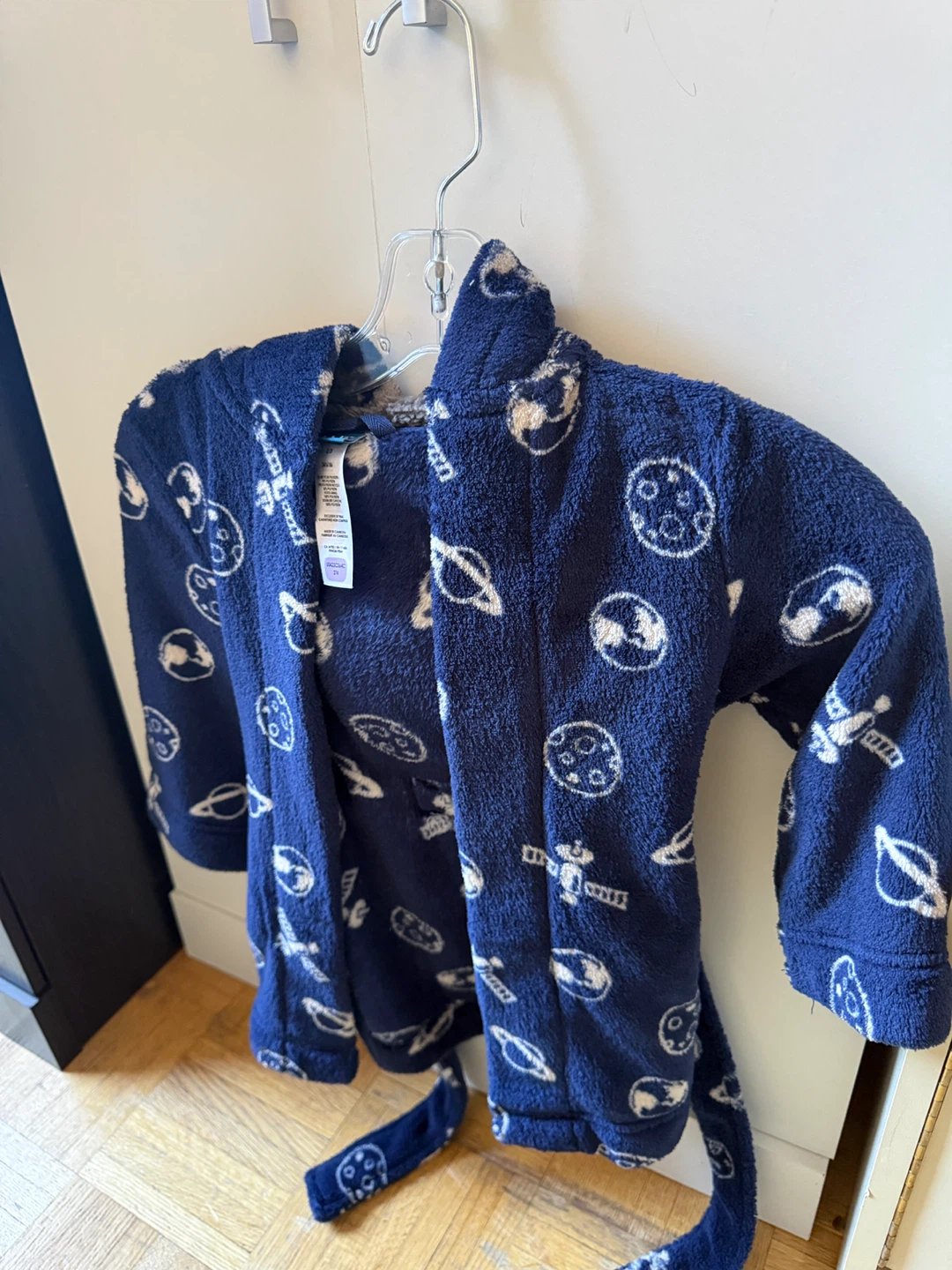 Kids Space Fleece Robe - Blue - photo 2