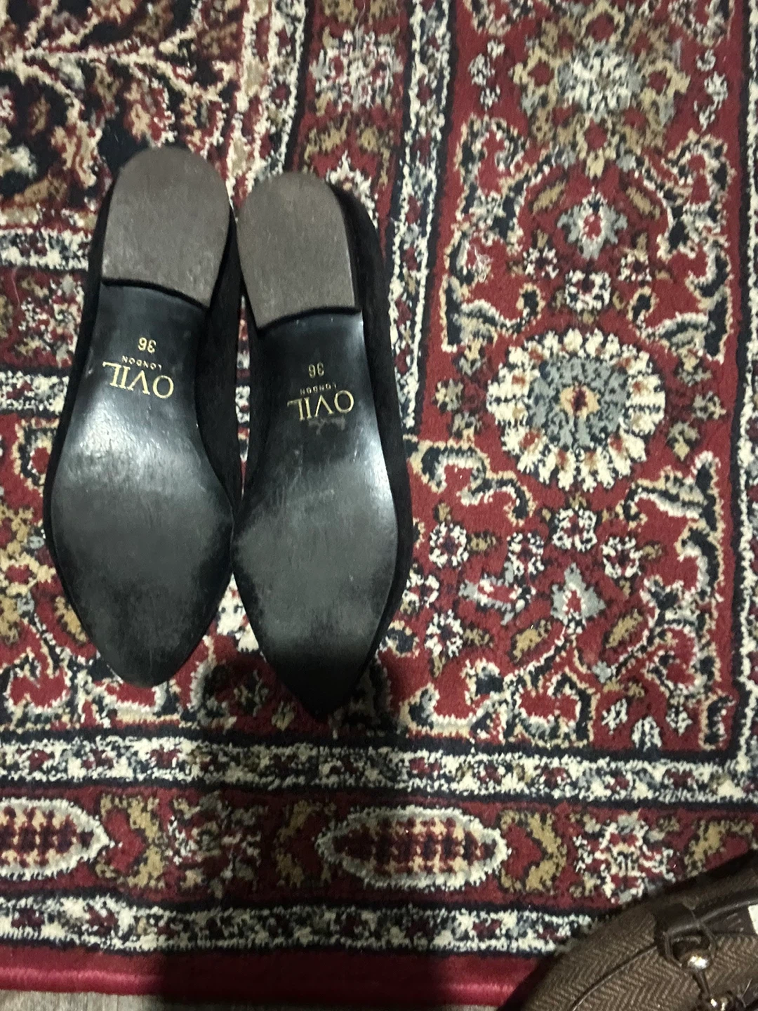 OVIL LONDON Black Suede Embellished Heels - Size 36 - photo 2