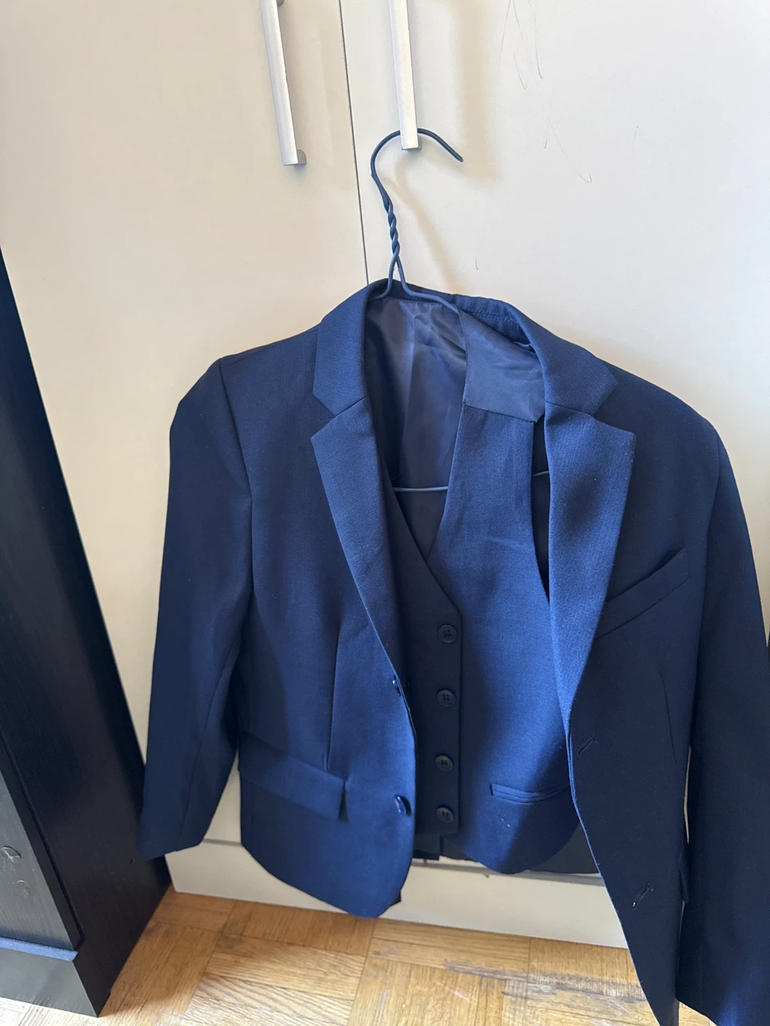 Mini World Blue Suit Vest and Blazer Set