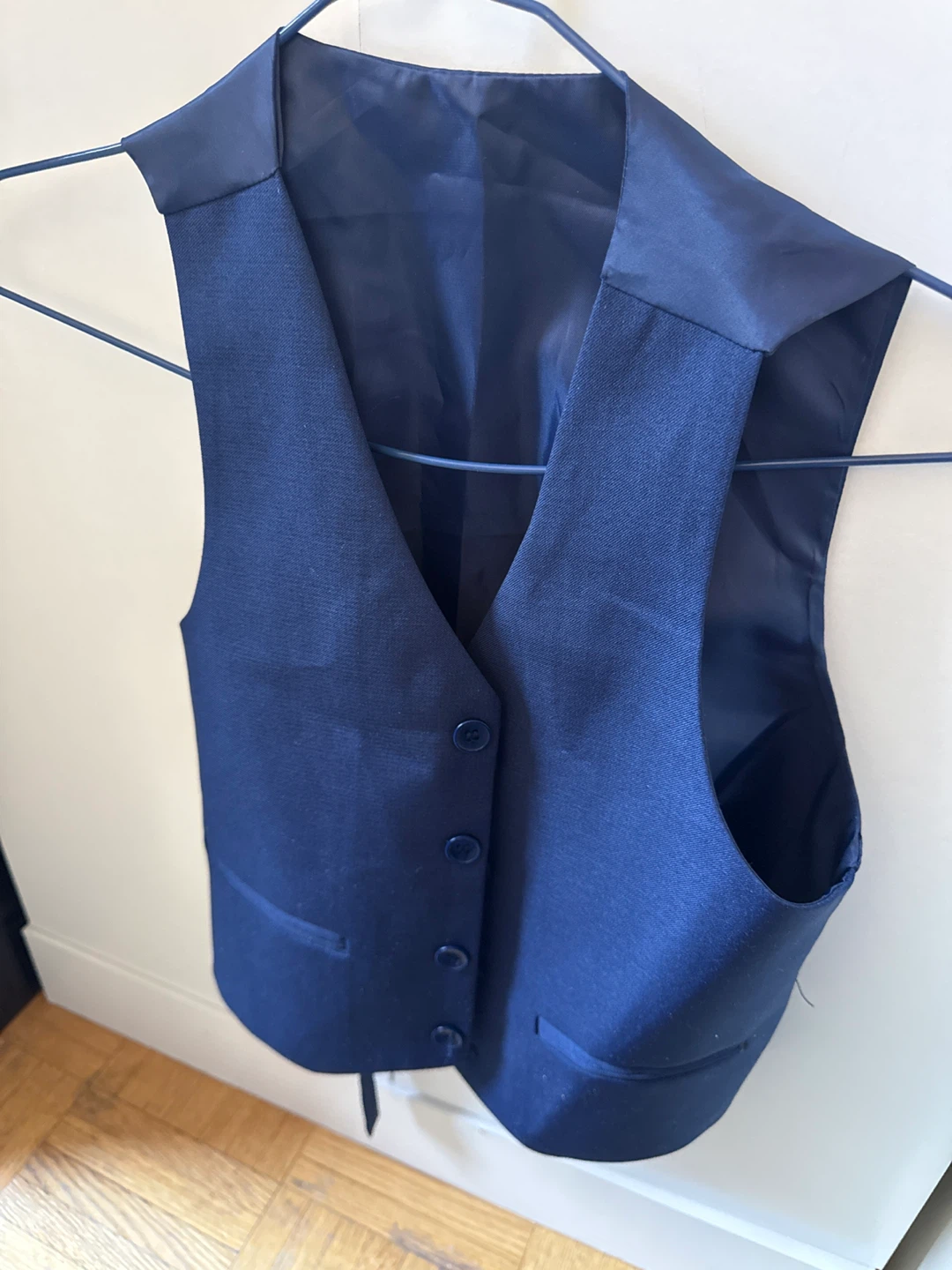Mini World Blue Suit Vest and Blazer Set - photo 3
